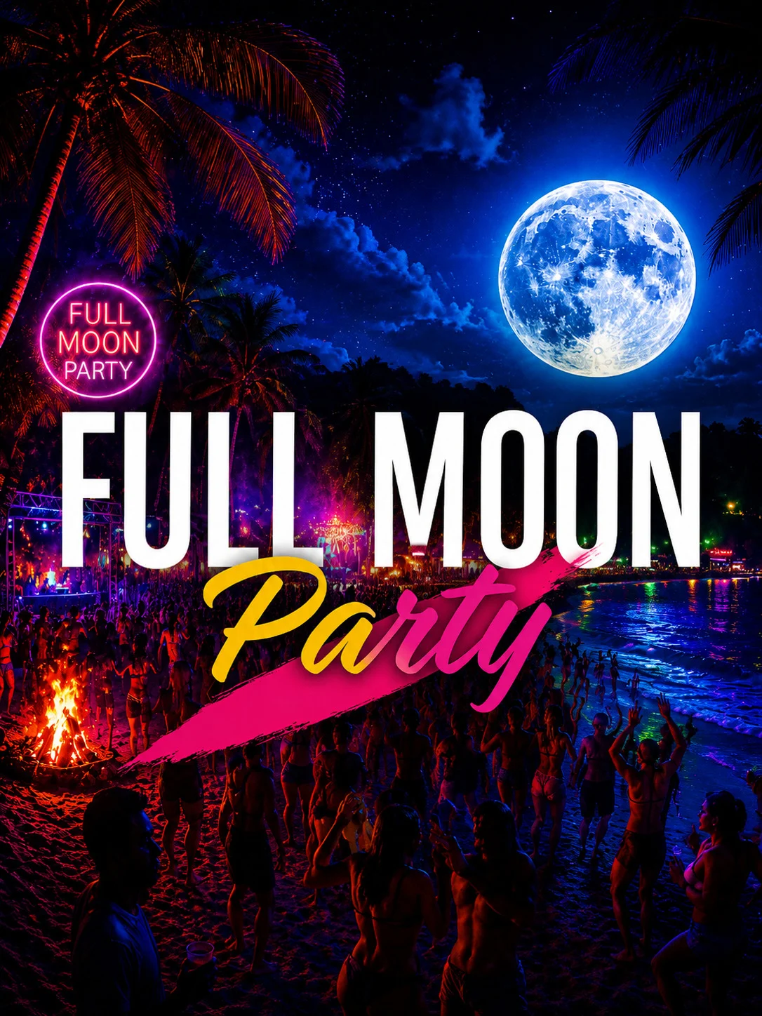 Full Moon Fluo Party