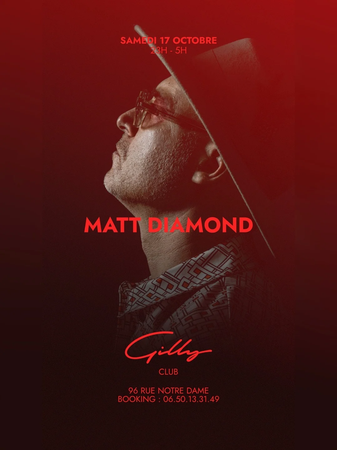 Gilly Club - Matt Diamond Samedi 17/10