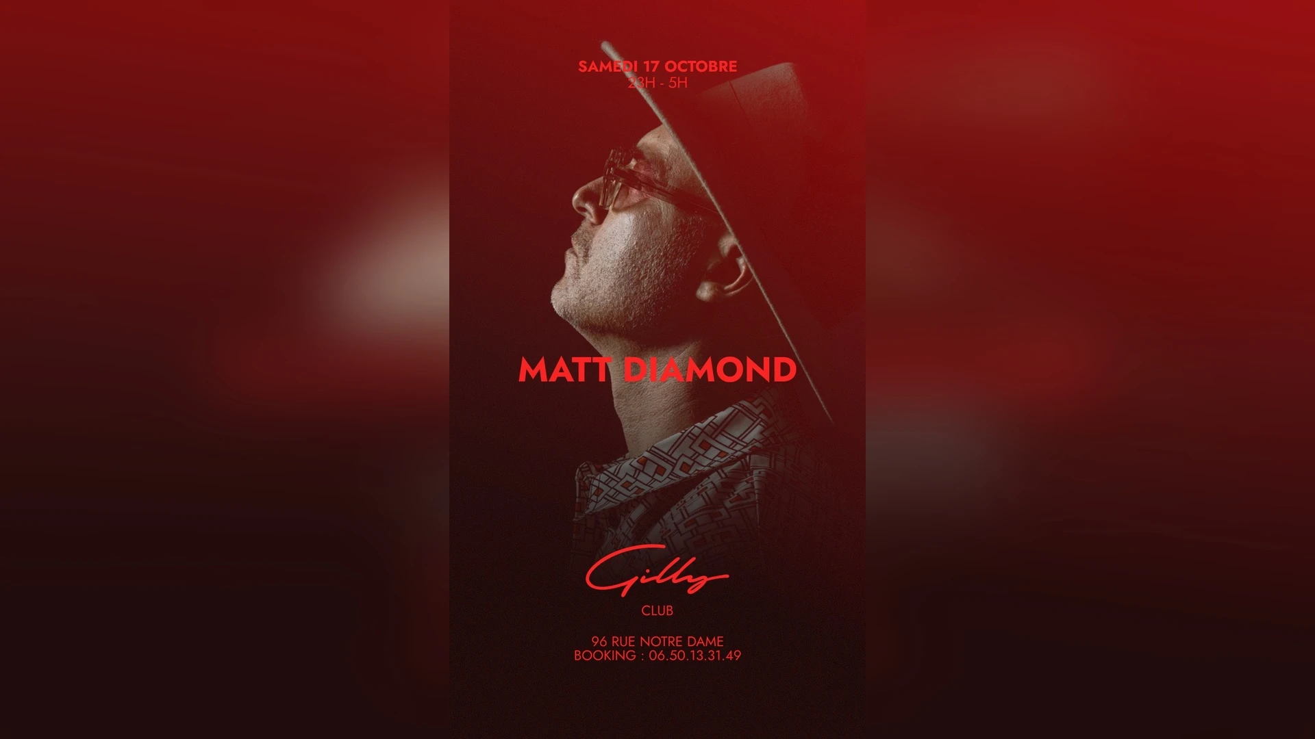 Gilly Club - Matt Diamond Samedi 17/10
