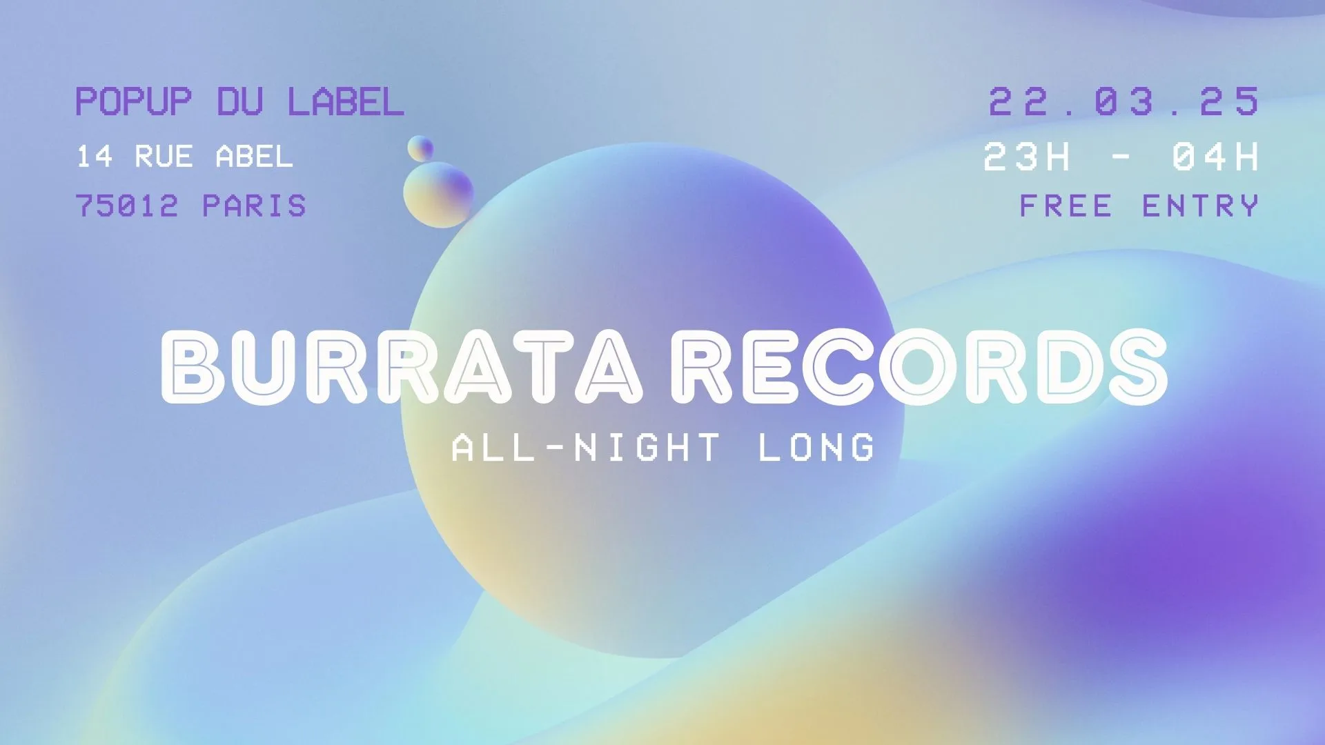 Burrata Records - All Night Long