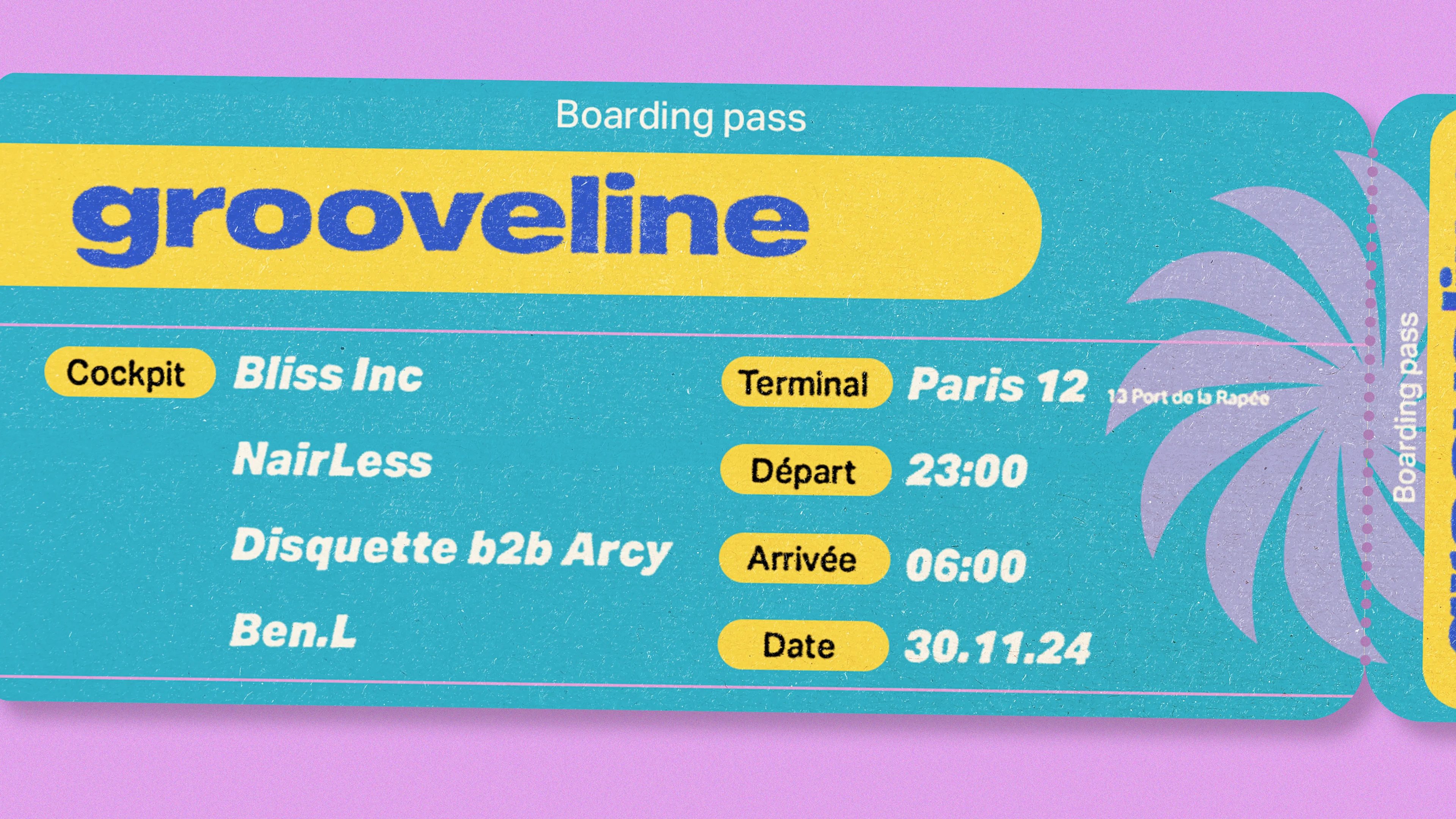 Grooveline Invite : Bliss Inc, Nairless