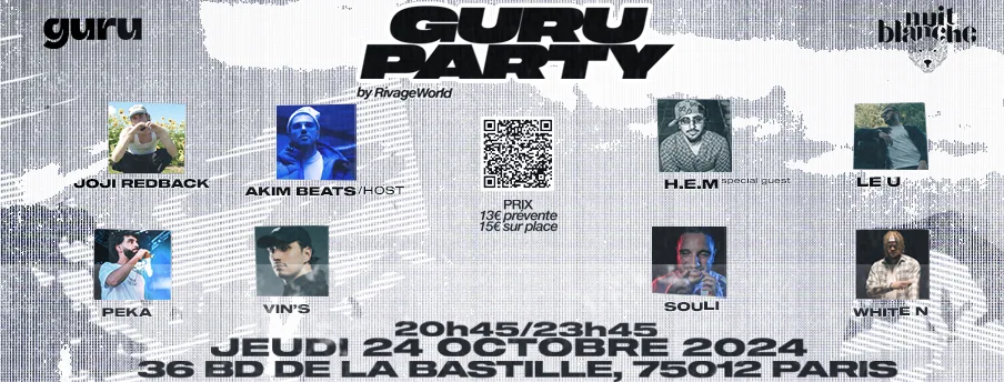 Vins H.E.M Joji White N Le U Souli Peka Au Guru Paris