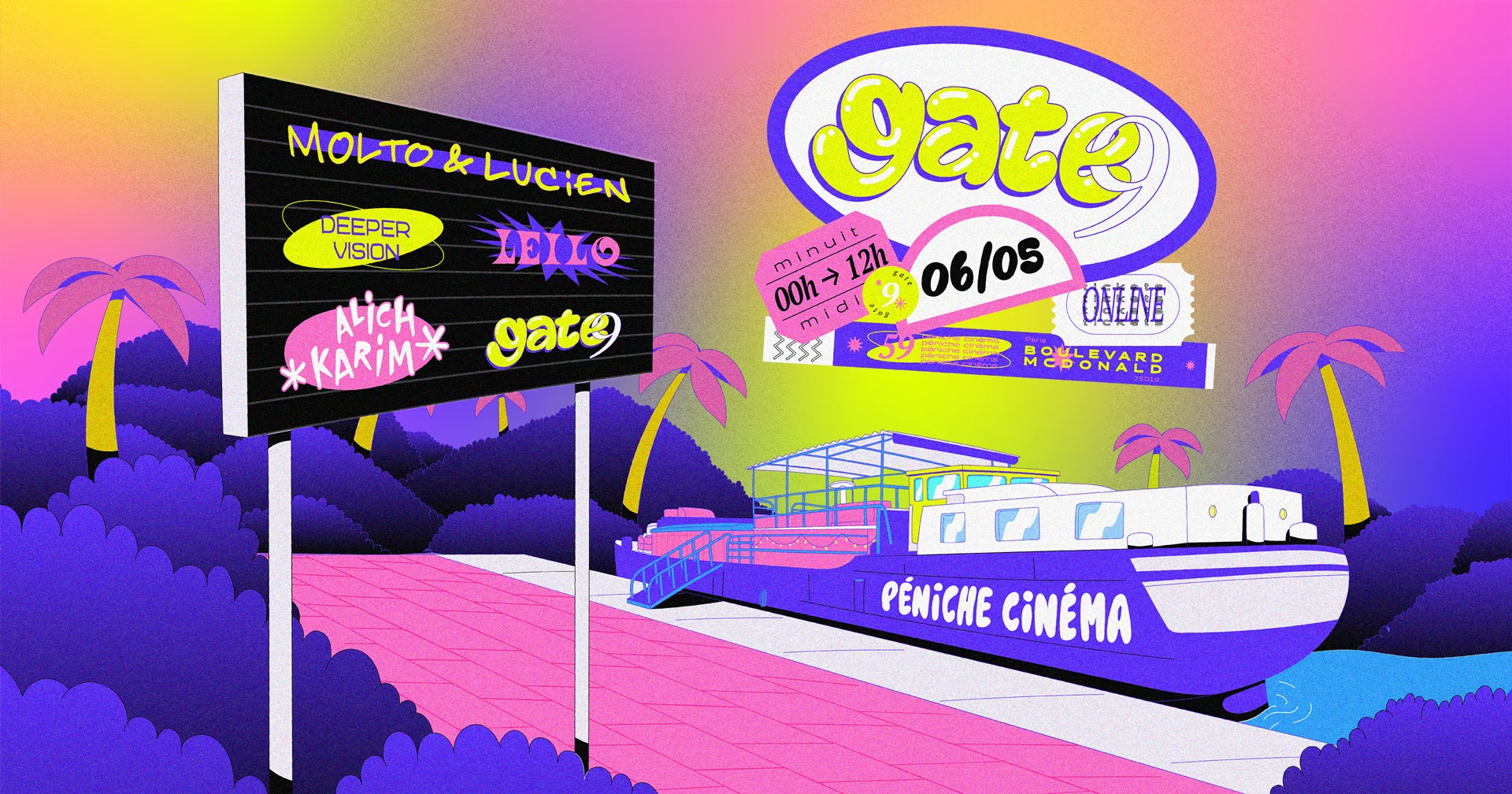 Gate 9 W/ Friends @ La Péniche Cinéma