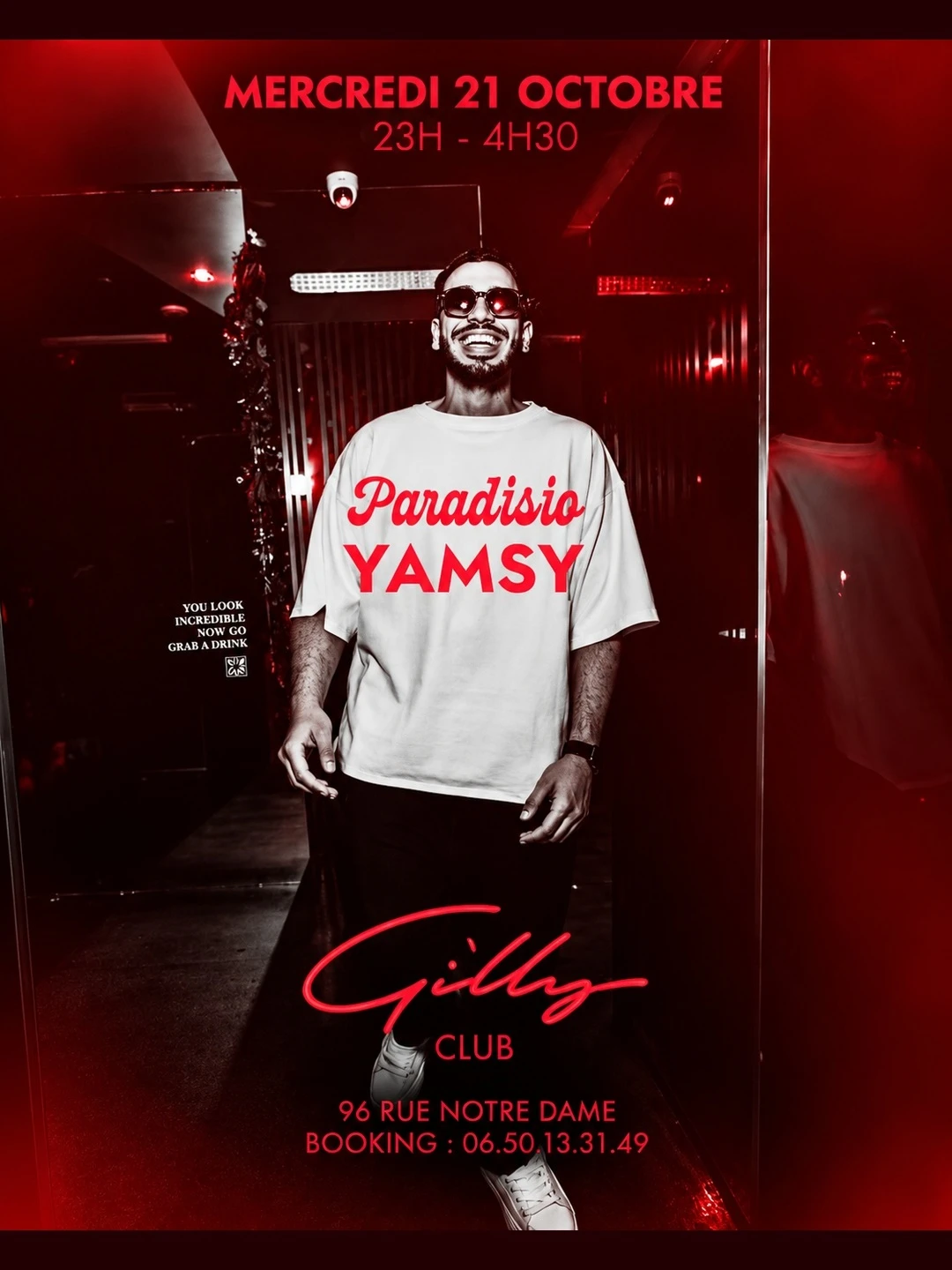 Gilly Club - Paradisio By Yamsy Mercredi 21 Octobre