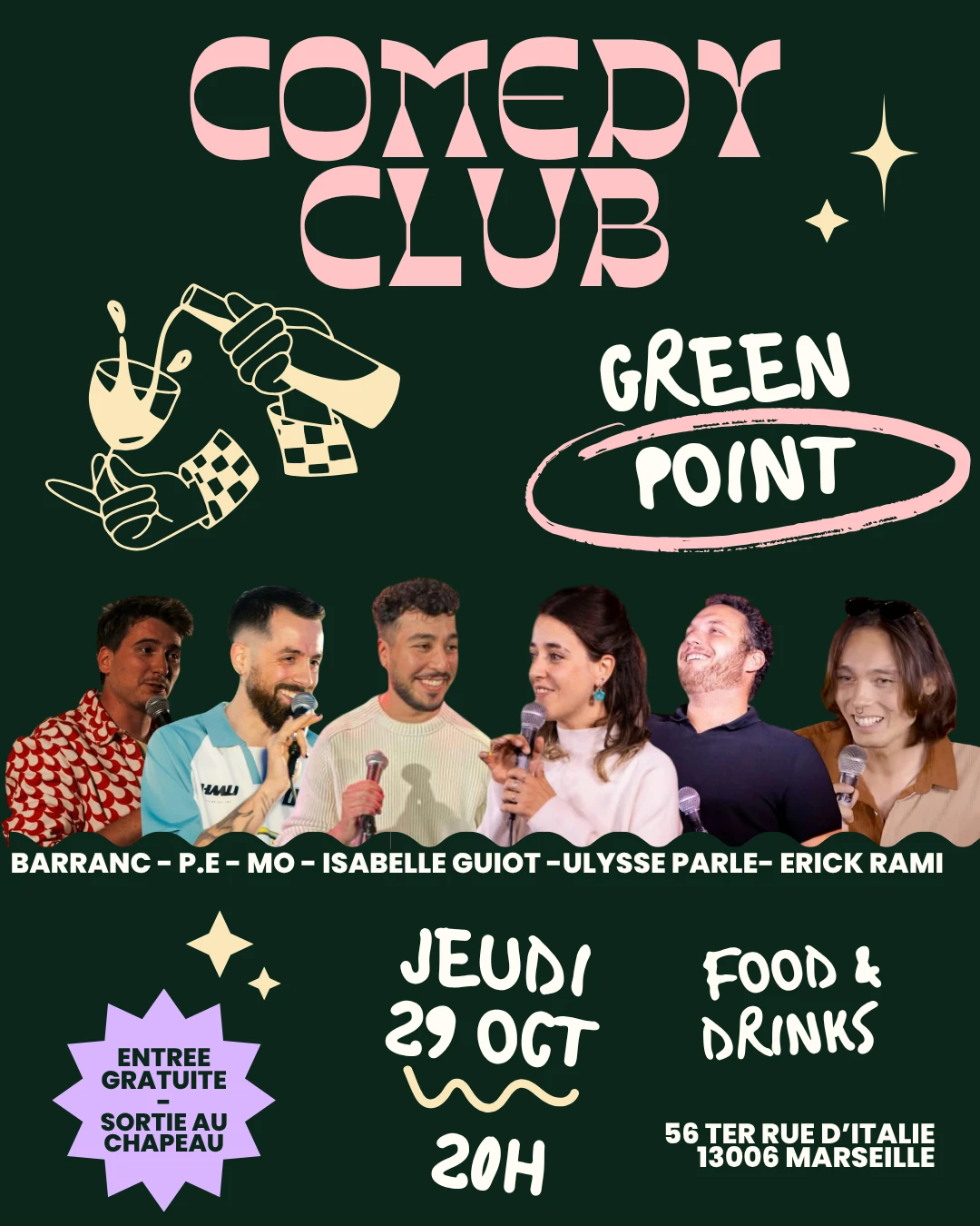 Greenpoint Comedy Club 29/10