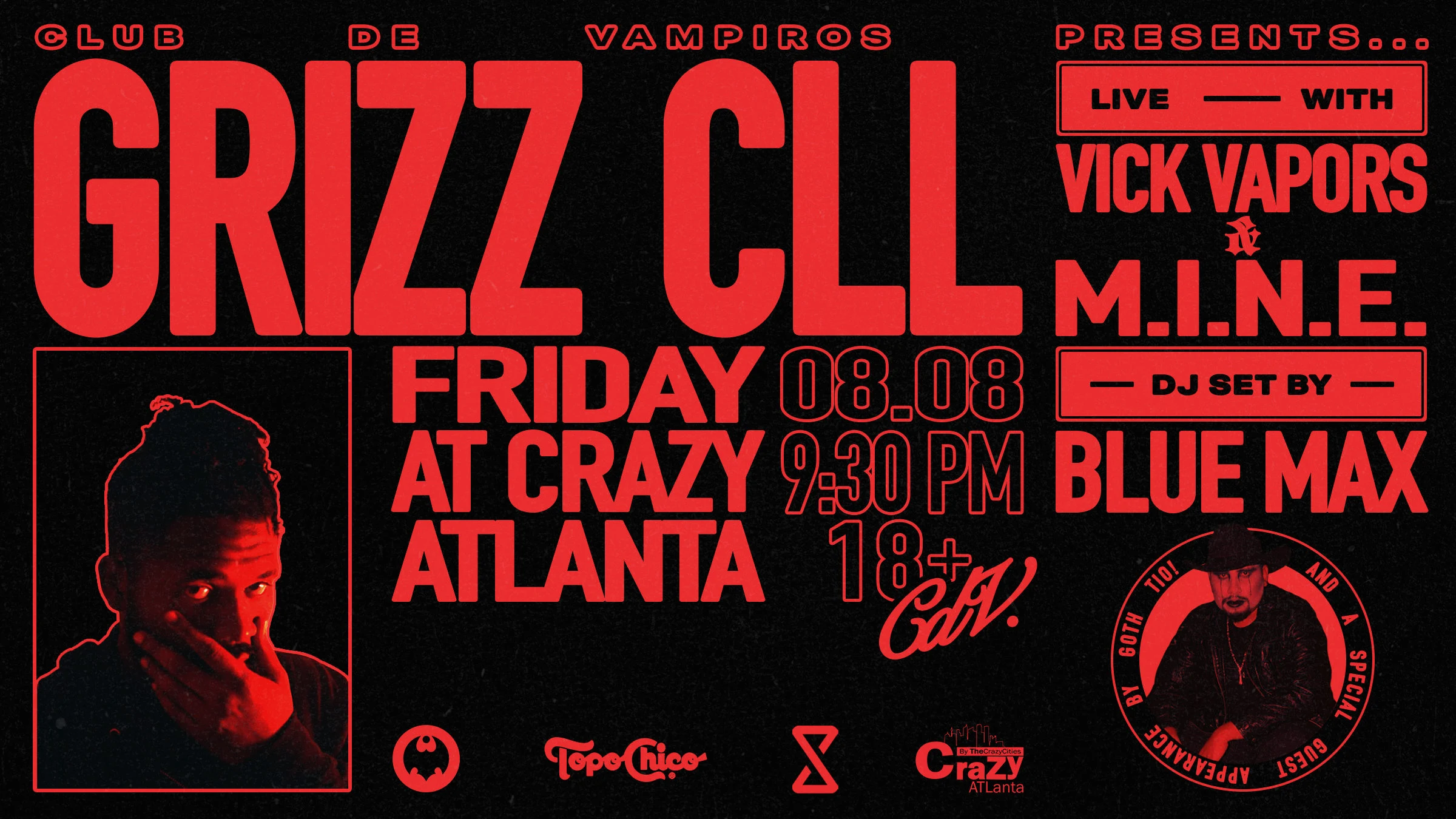 Club De Vampiros Presents... Grizz Cll (Live)