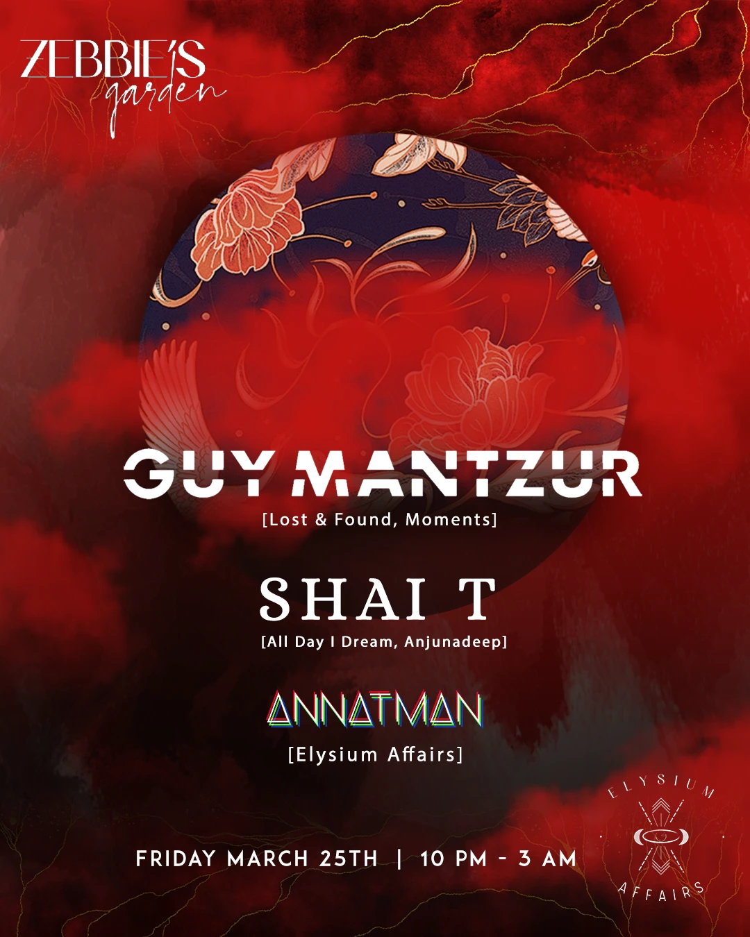 Guy Mantzur, Shai T & Ann Atman At Zebbie's Garden