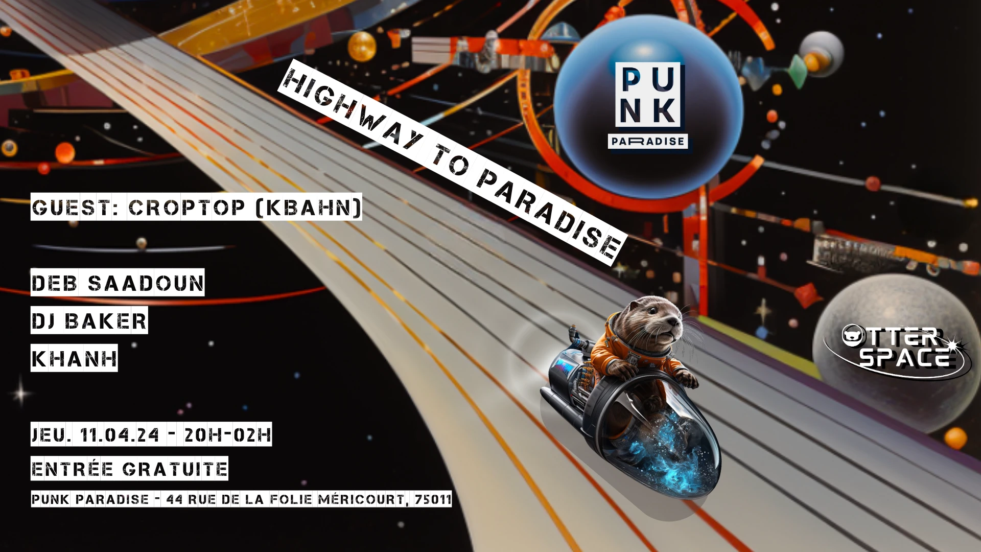 Highway To Paradise : Otter Space Invite Croptop (Kbahn)