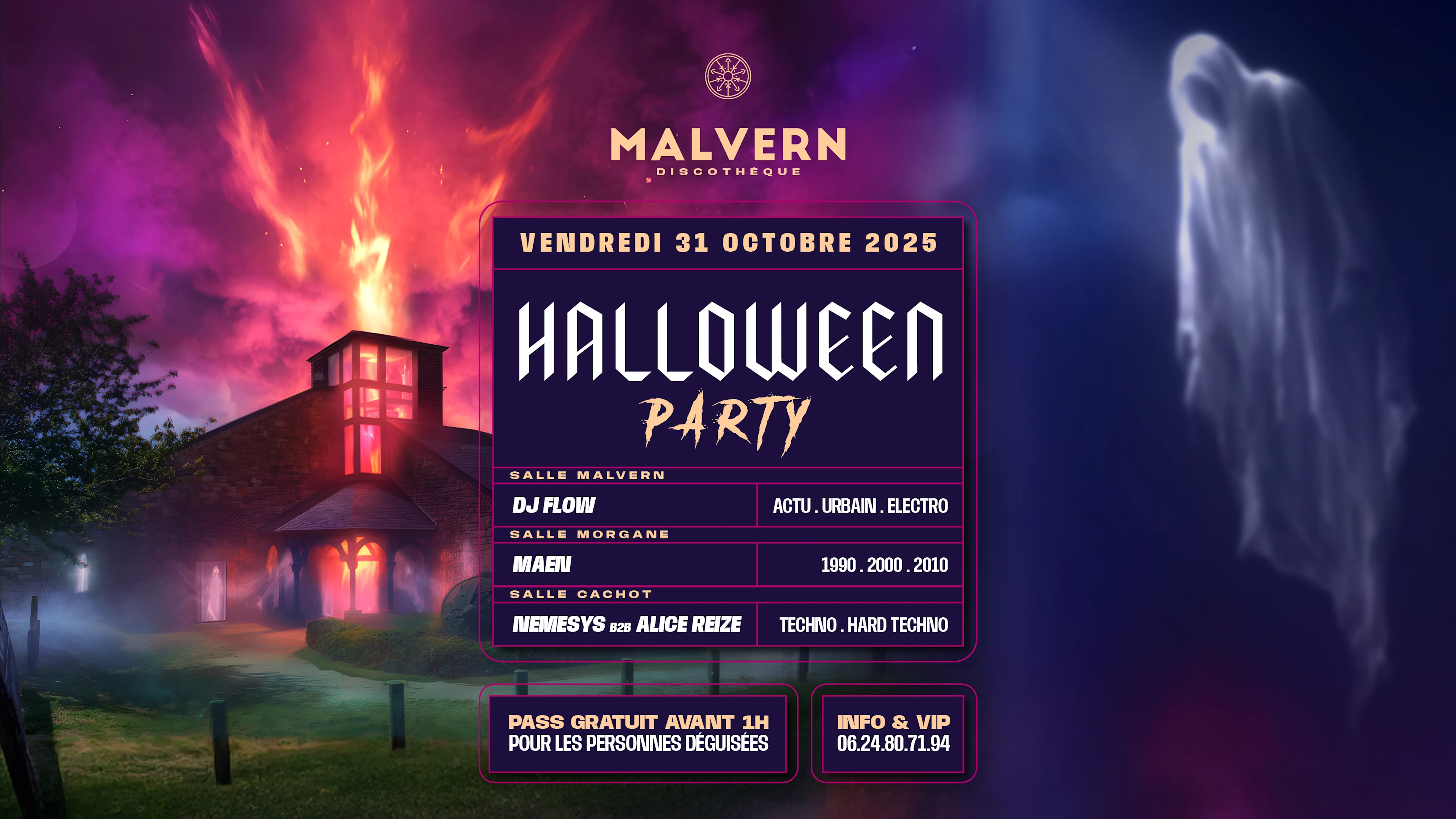 Halloween Party (Pass Gratuit Pour Déguisé Avant 1h)