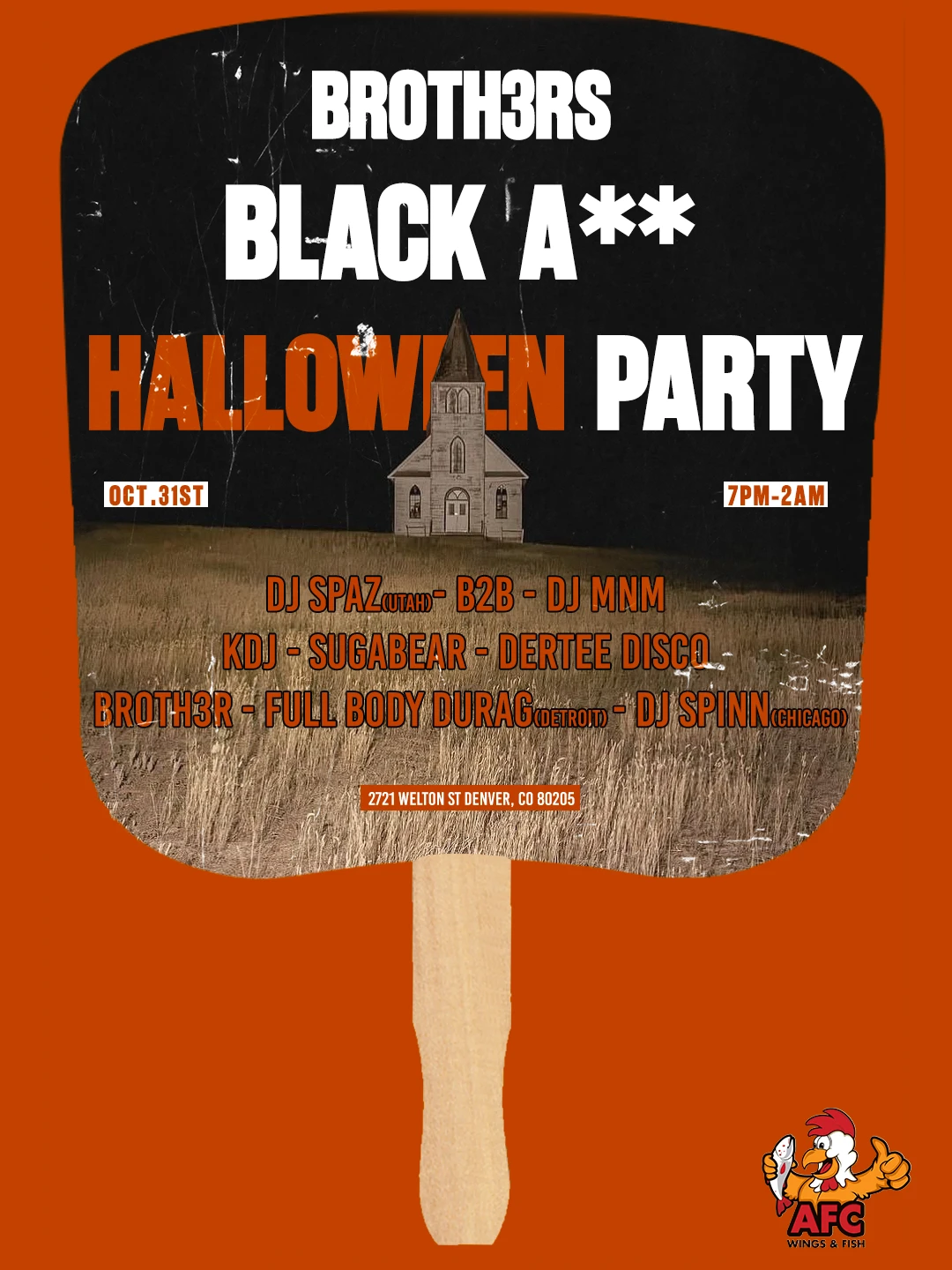 Broth3rs Black A** Halloween Party