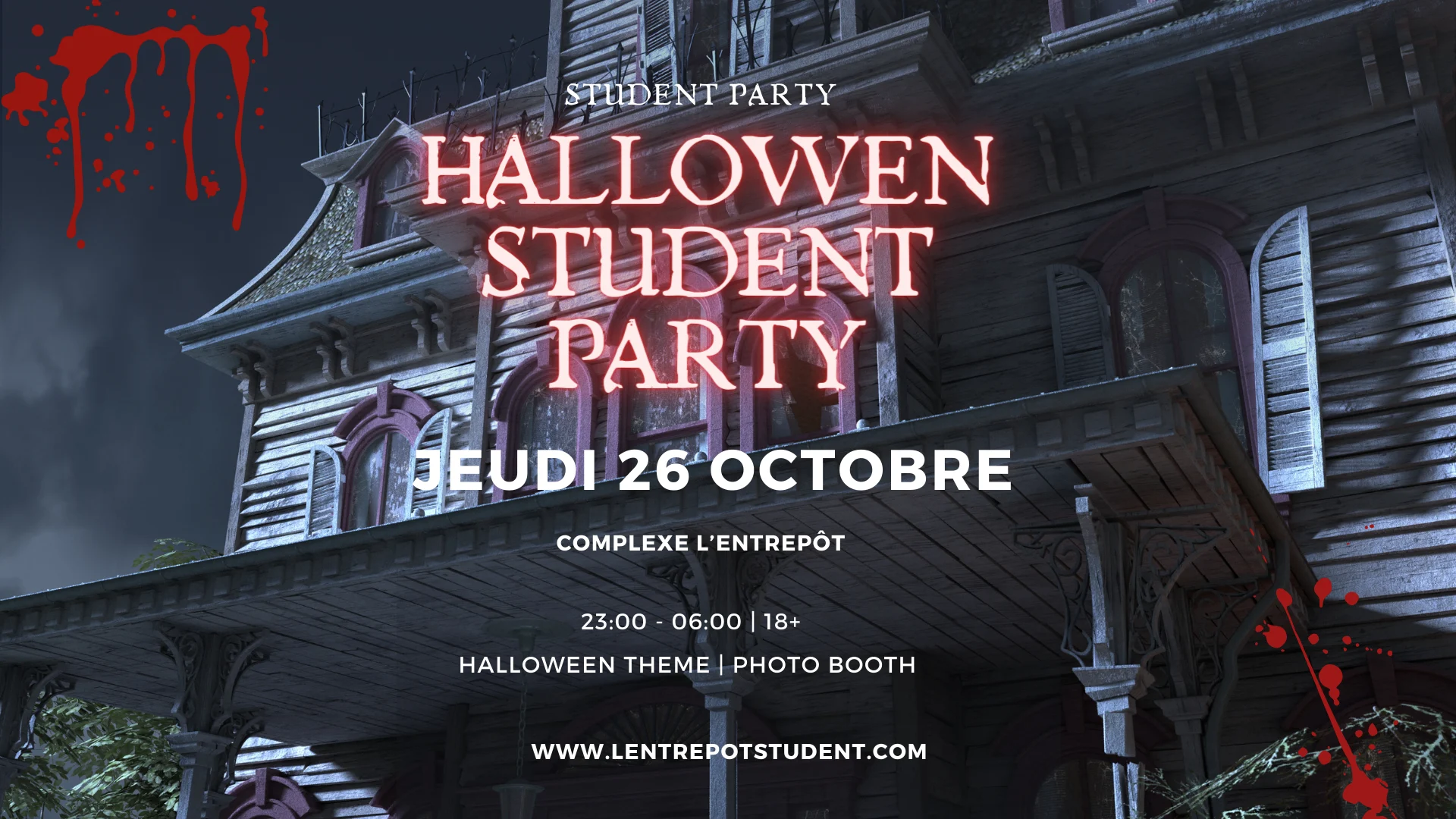 Halloween Student Party - Jeudi 26 Octobre