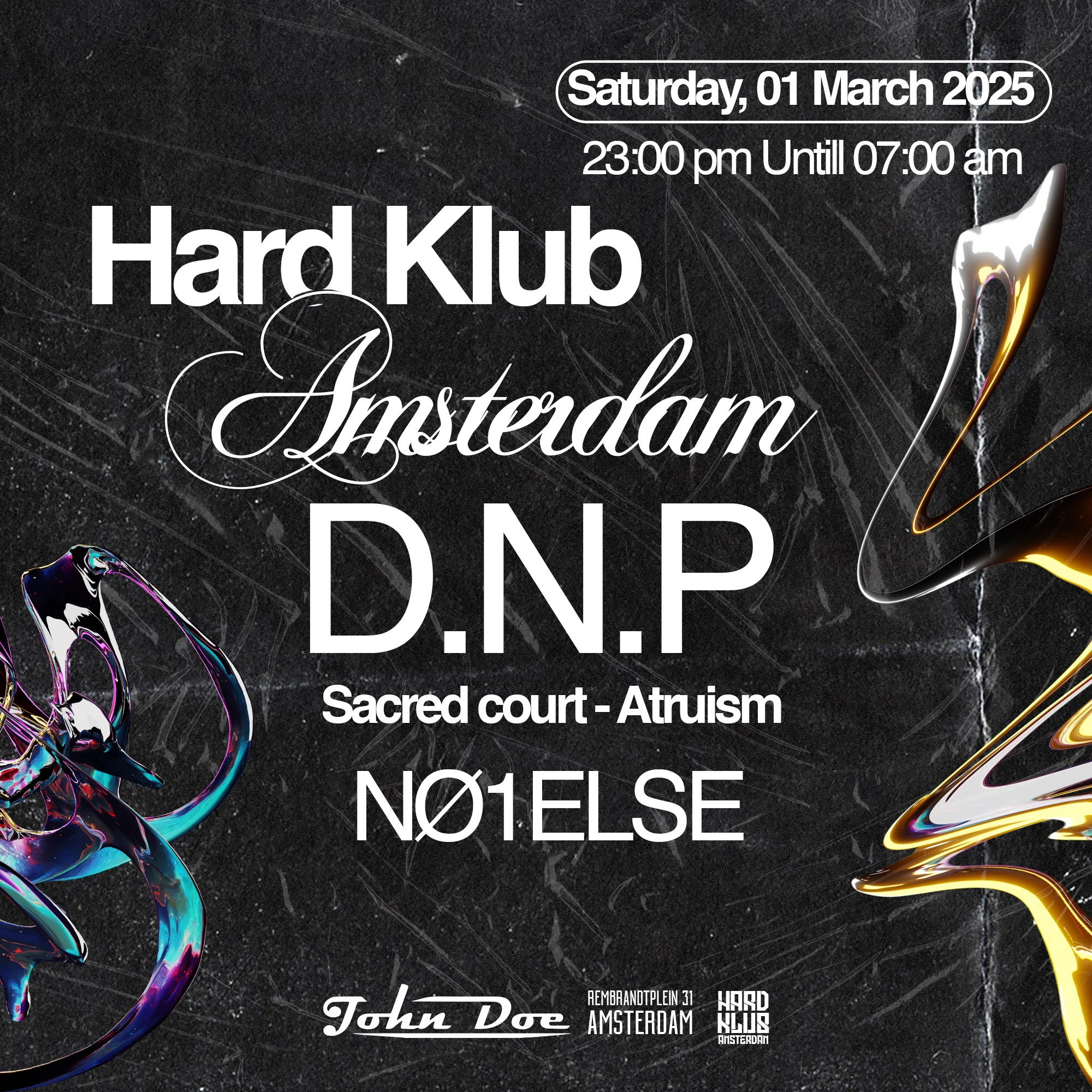 Hard Klub Amsterdam - Hard Techno W/ D.N.P (Sacred Court)