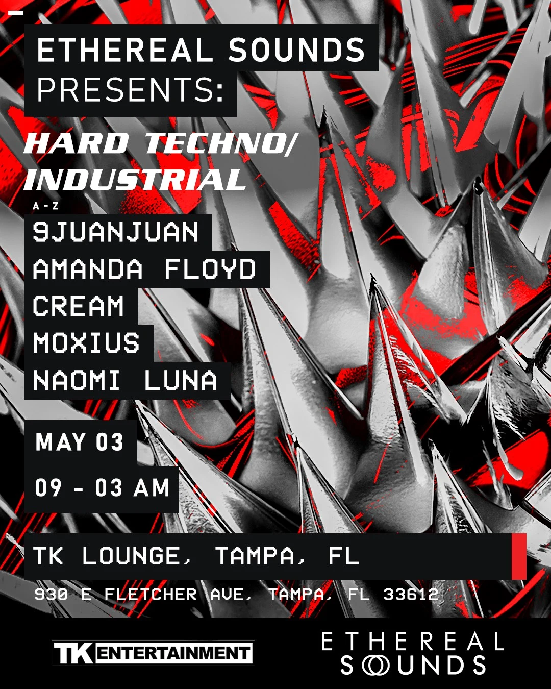 Ethereal Sounds Presents: Hard Techno/Industrial Night