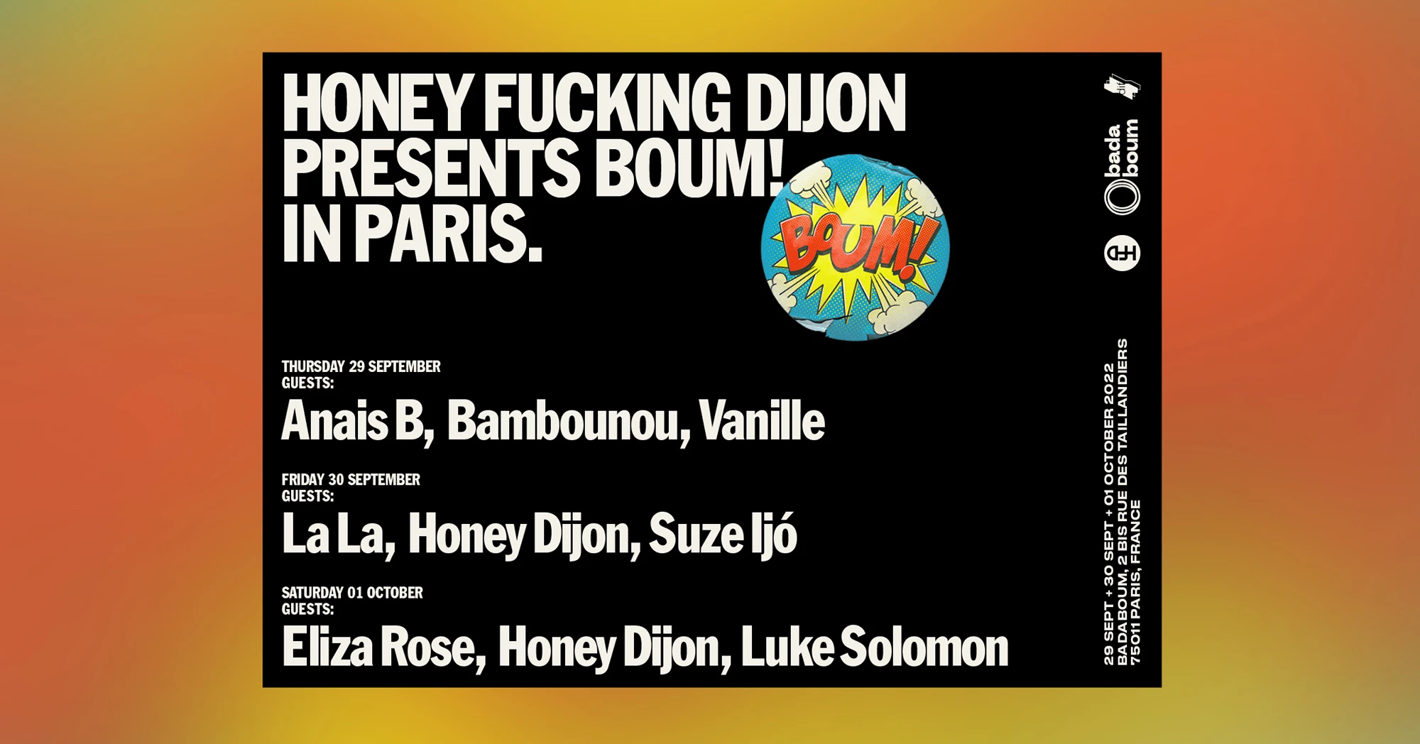 Honey Dijon Presents : Eliza Rose, Honey Dijon, Luke Solomon