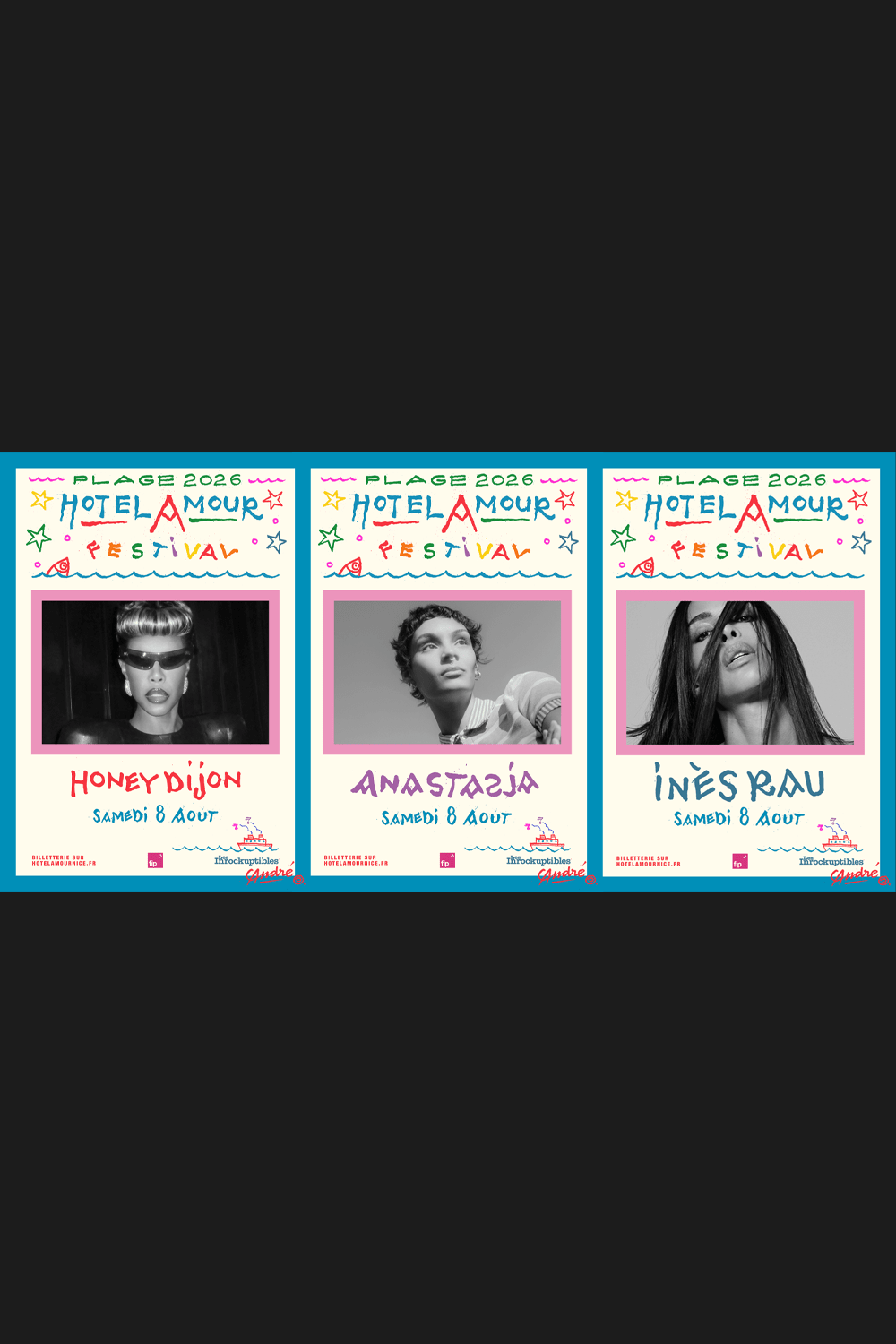 Honey Dijon, Anastazja, Inès Rau, Nicolas Dermen