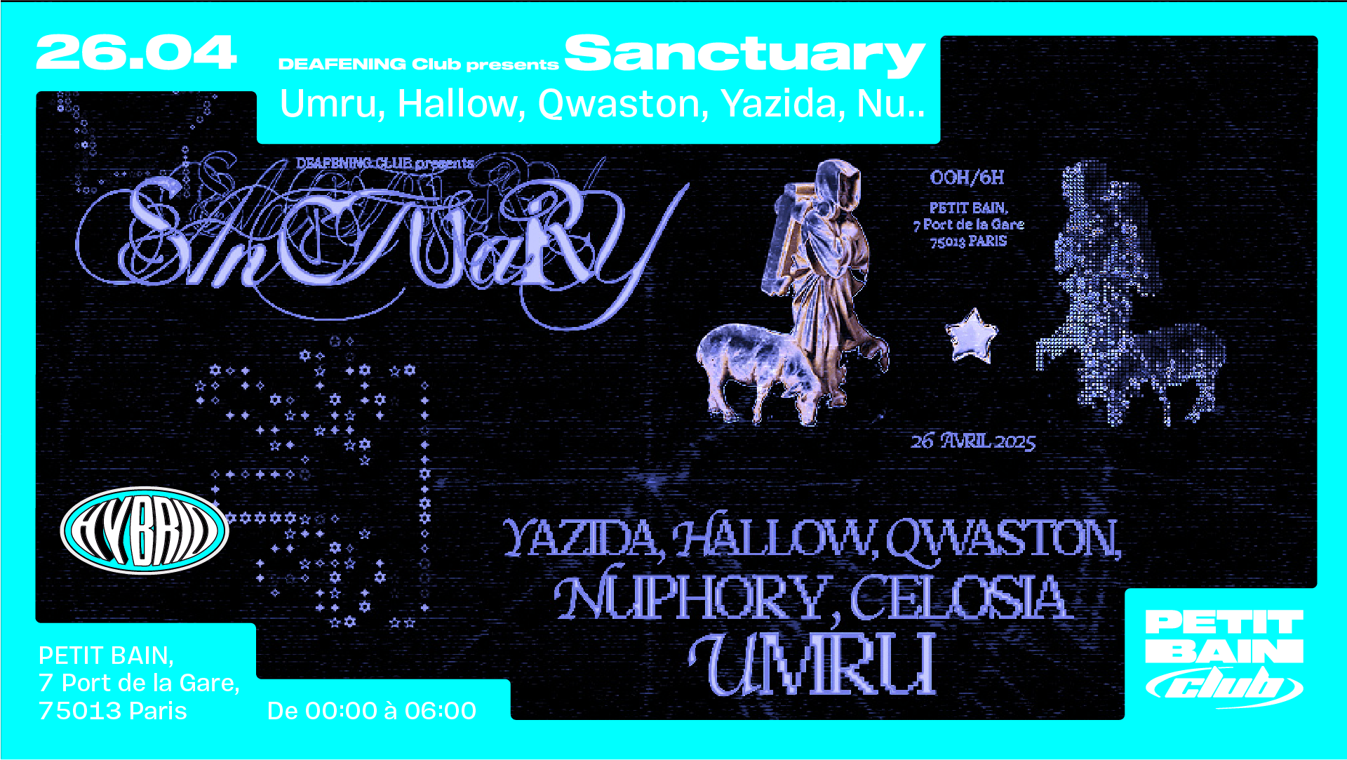 Deafening Club Presents Sanctuary