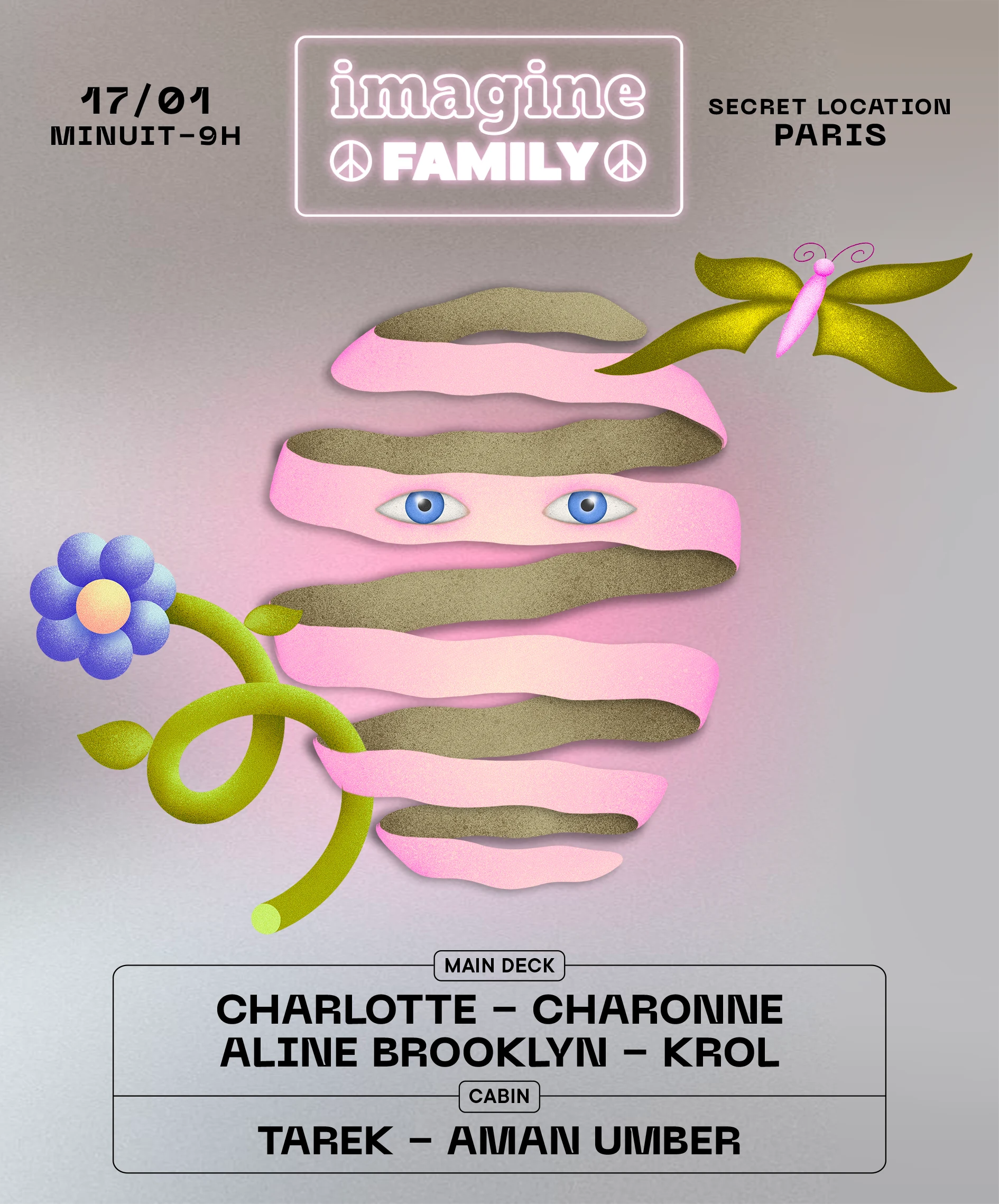 Imagine Family Invite: Charlotte, Charonne, Aline Brooklyn