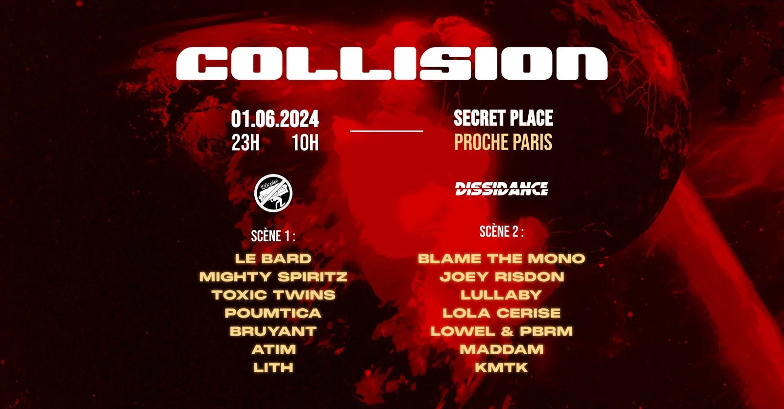 Collision : 100canap X Dissidance