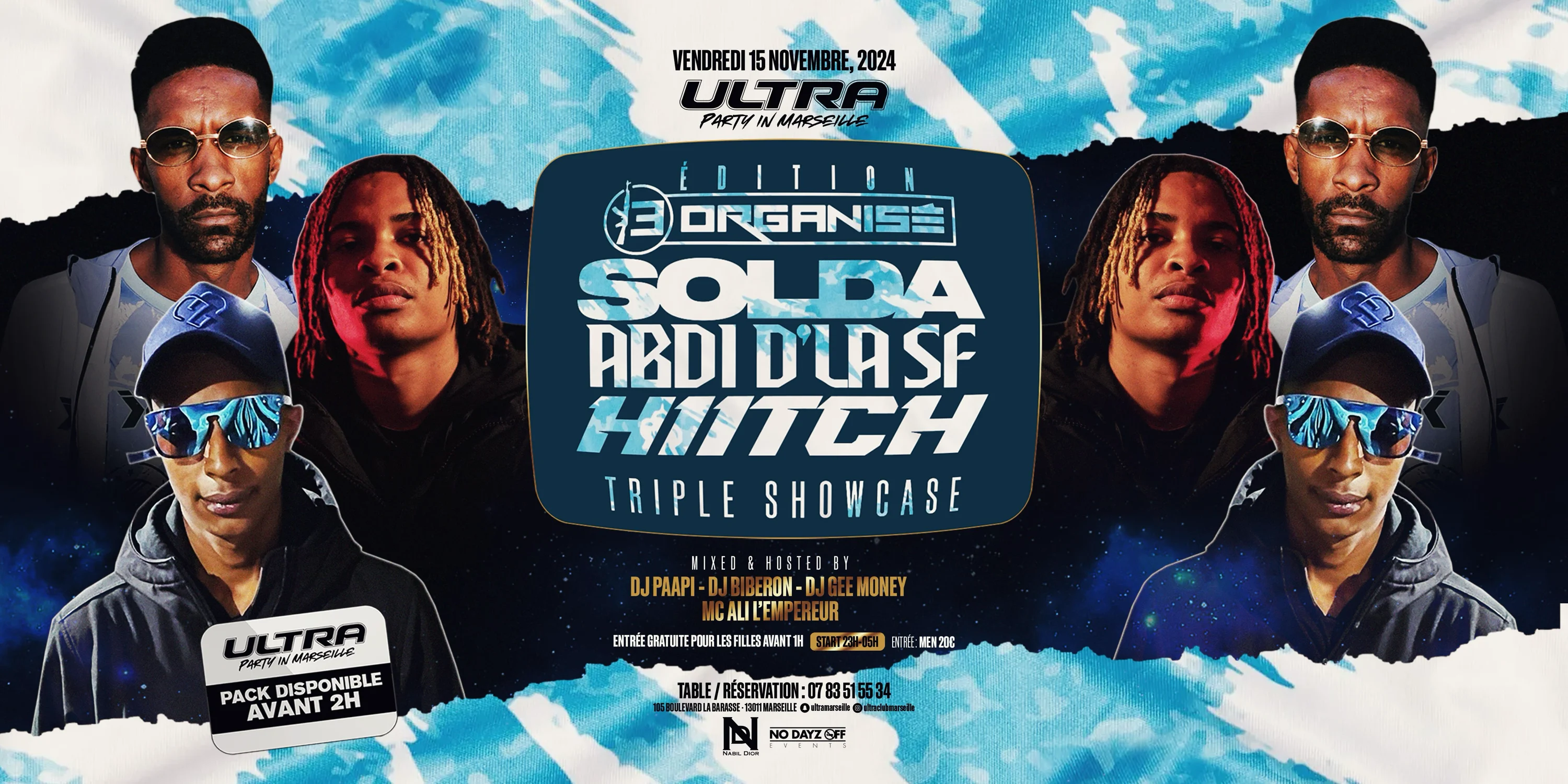Triple Showcase Solda X Abdii D’La Sf X Hiitch