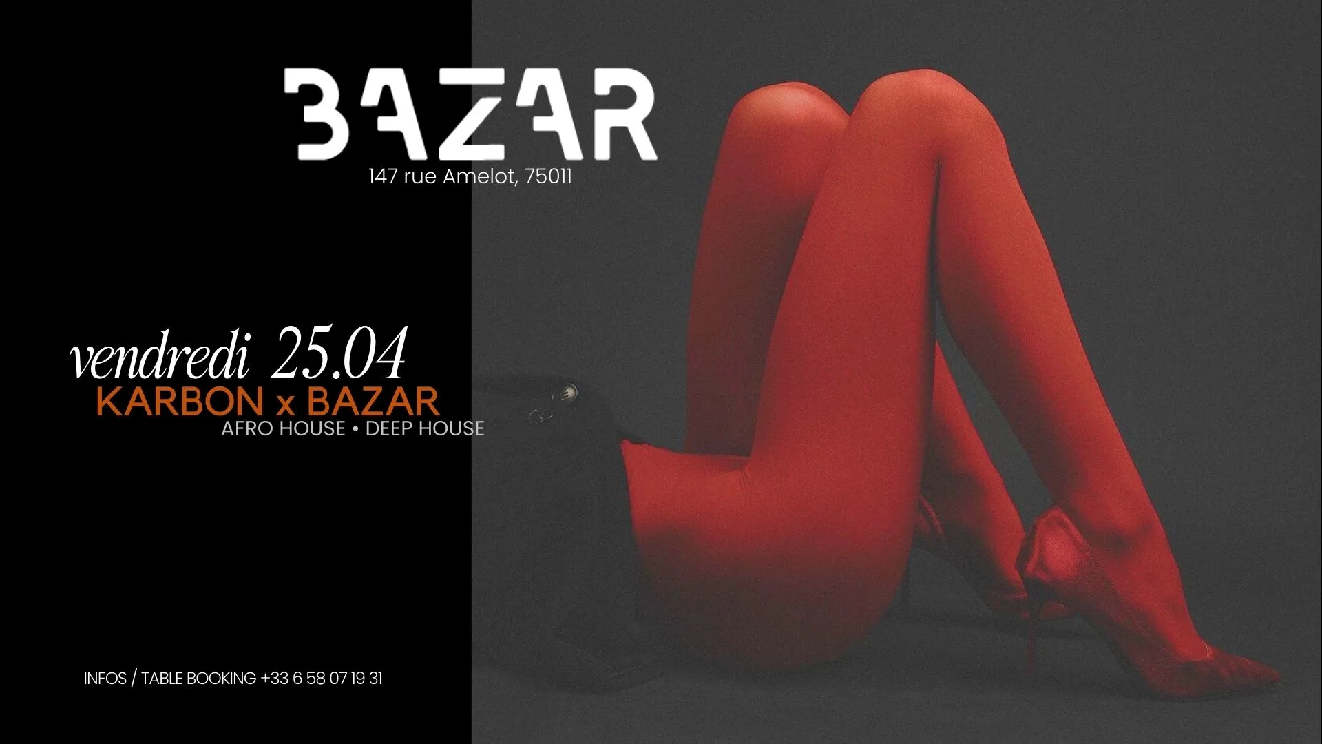 Karbon X Bazar - Afro House & Deep House Paris