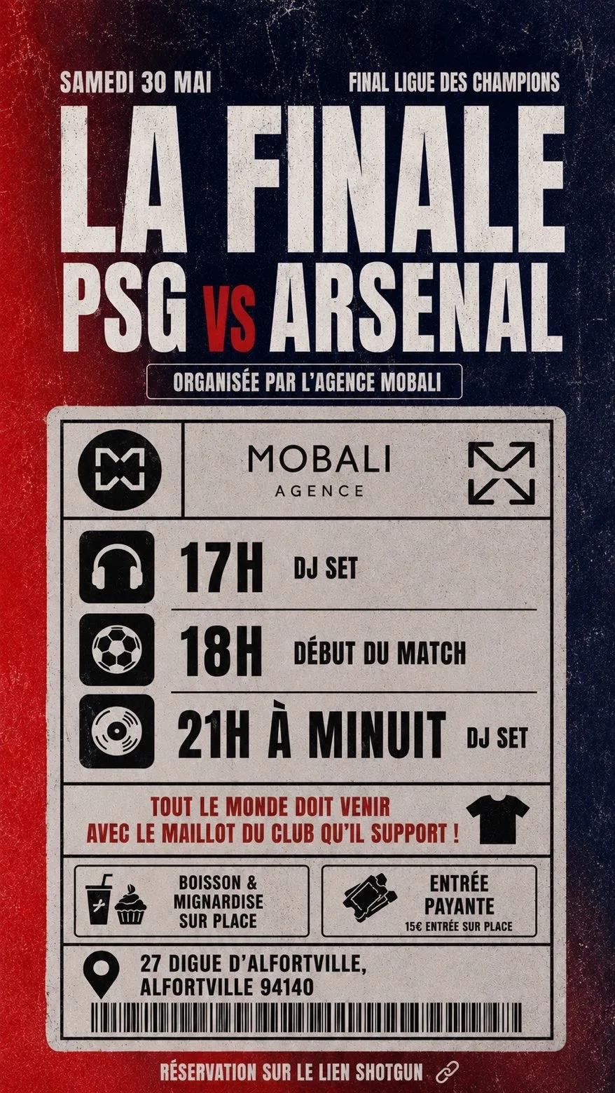Fan Zone Psg - Arsenal Finale