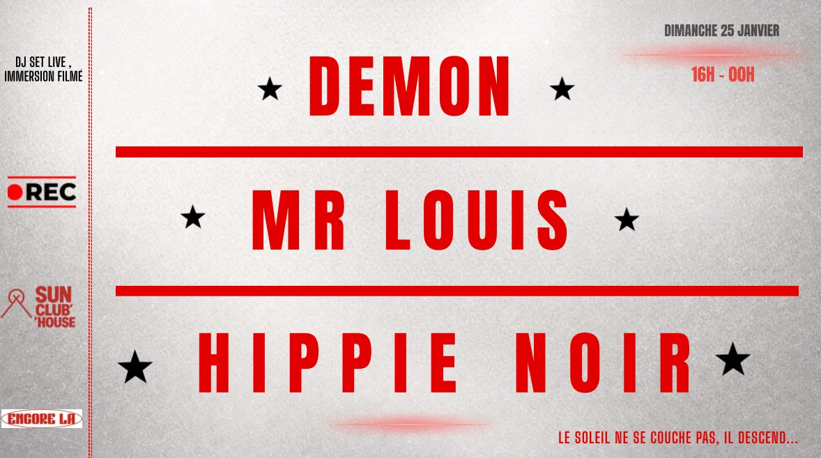 Sunclub'house - Demon - Mr Louis - Hippie Noir