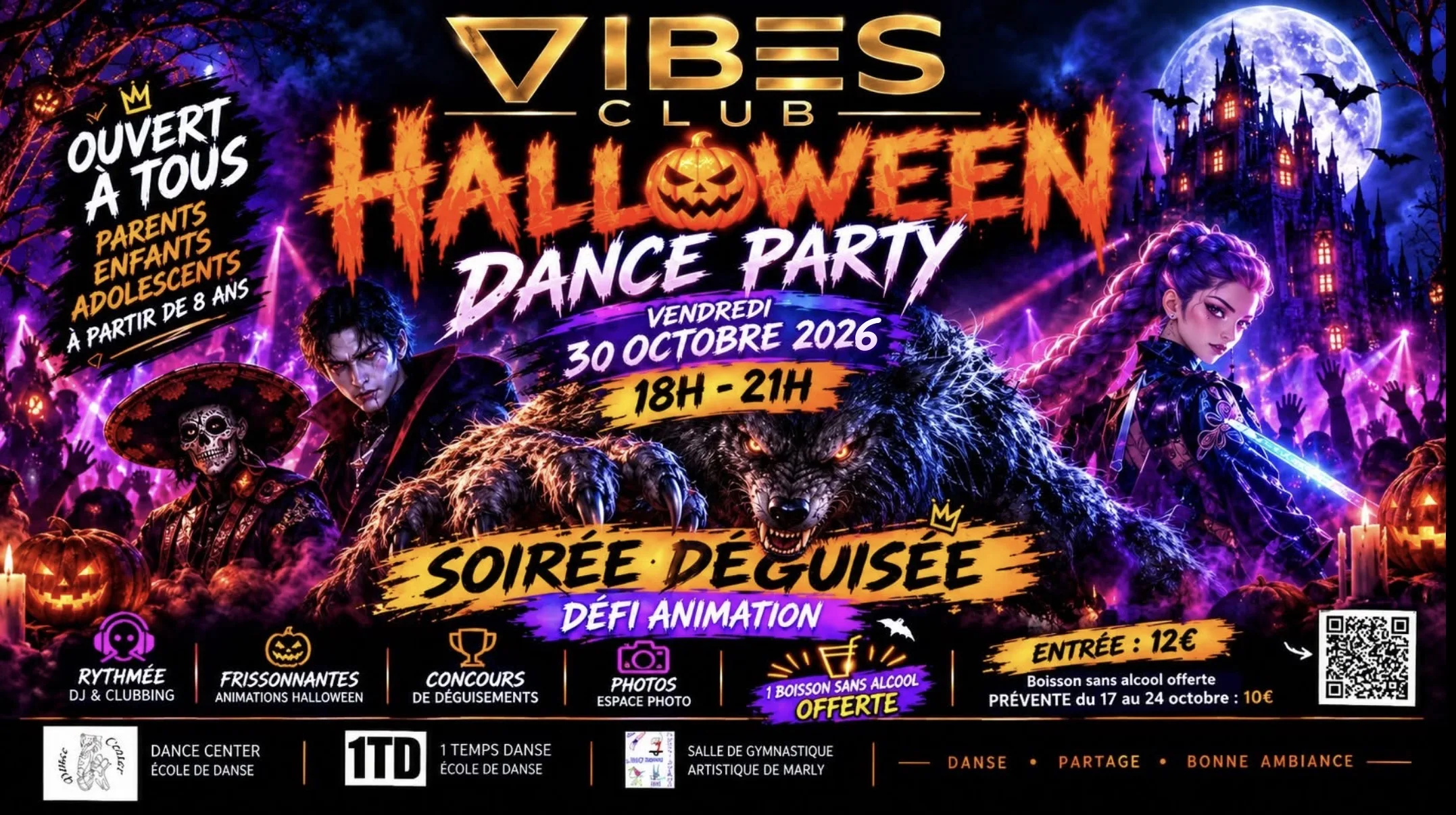 Halloween Vibes Dance Party 18h 21h