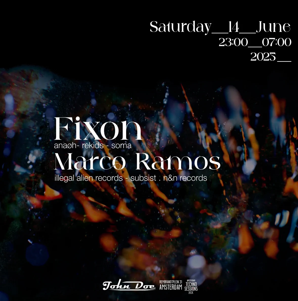 Amsterdam Techno Sessions W/ Fixon (Anaøh-Rekids-Soma) MX