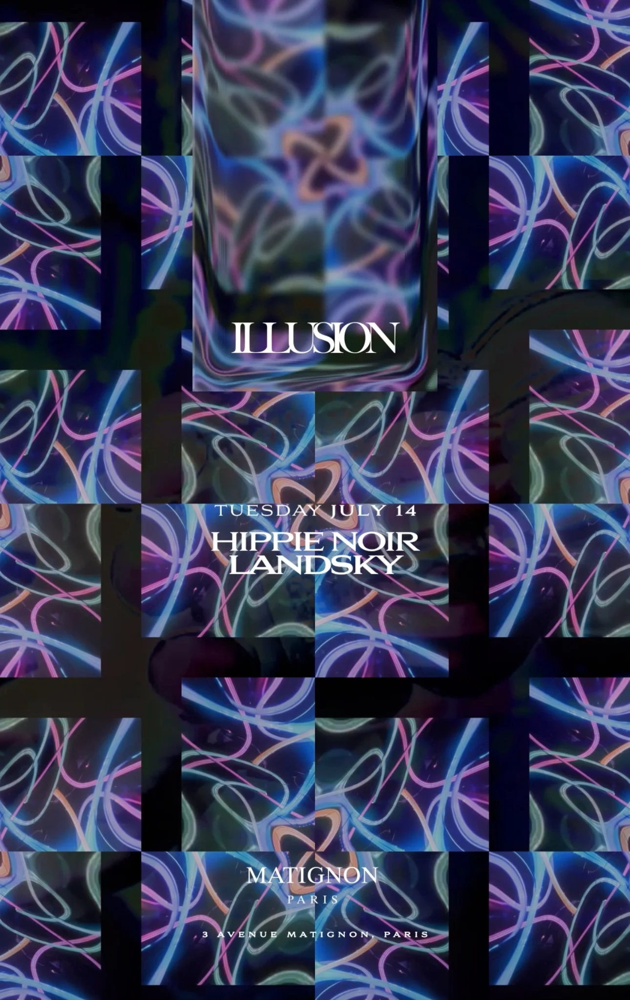 Illusion Invite Hippie Noir Et Landsky