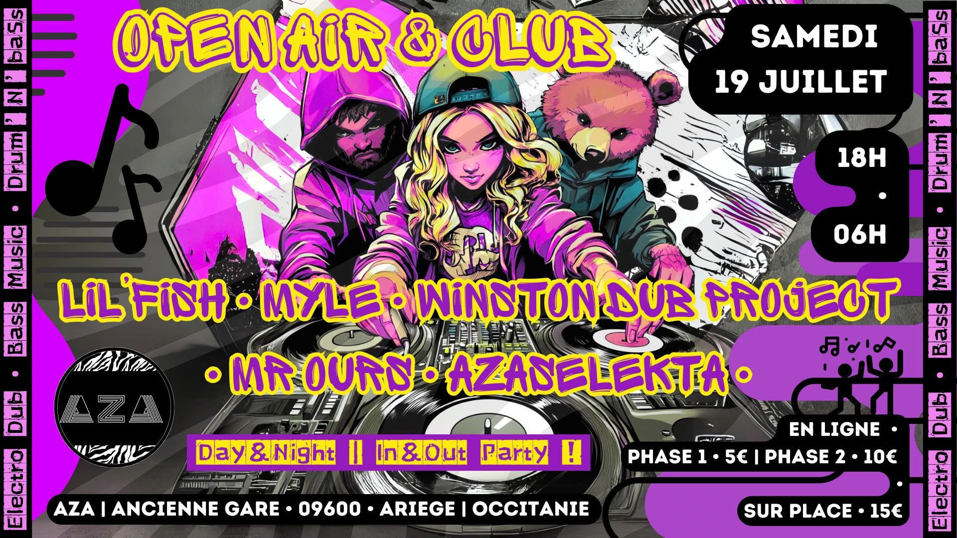 Open Air & Club [19.07|18h•06h] Electro • Dub • Bass Music