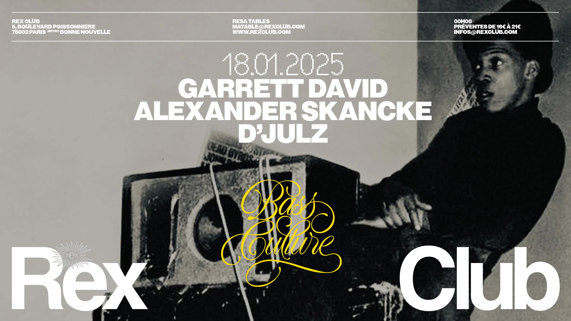 Bass Culture: Garrett David, Alexander Skancke, D’Julz