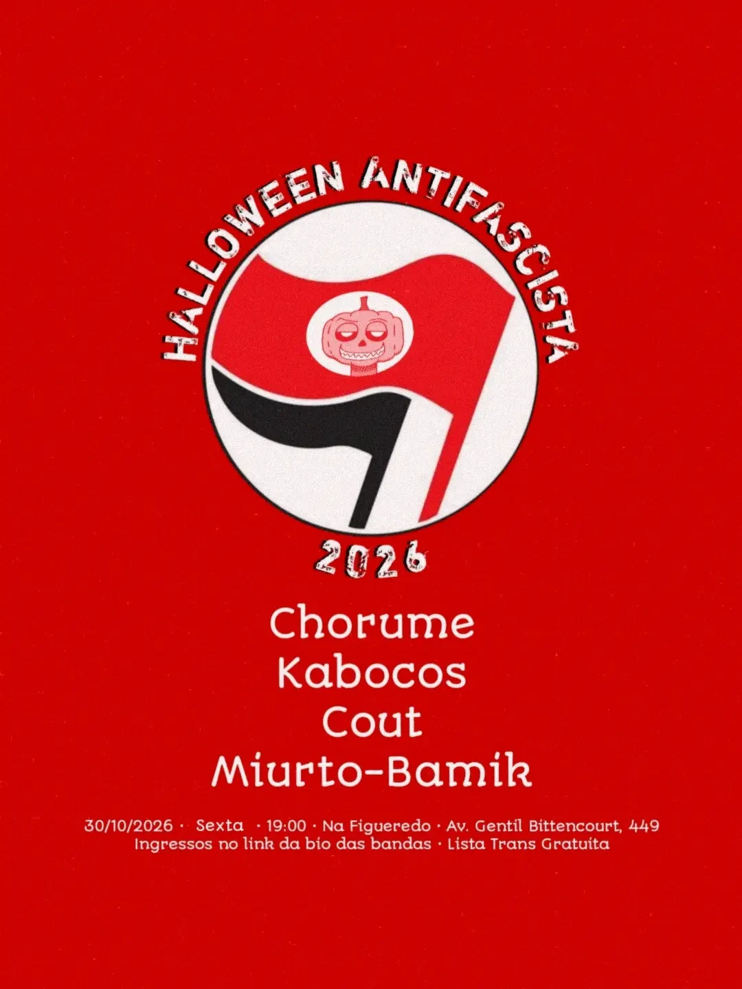 Halloween Antifascista 2026