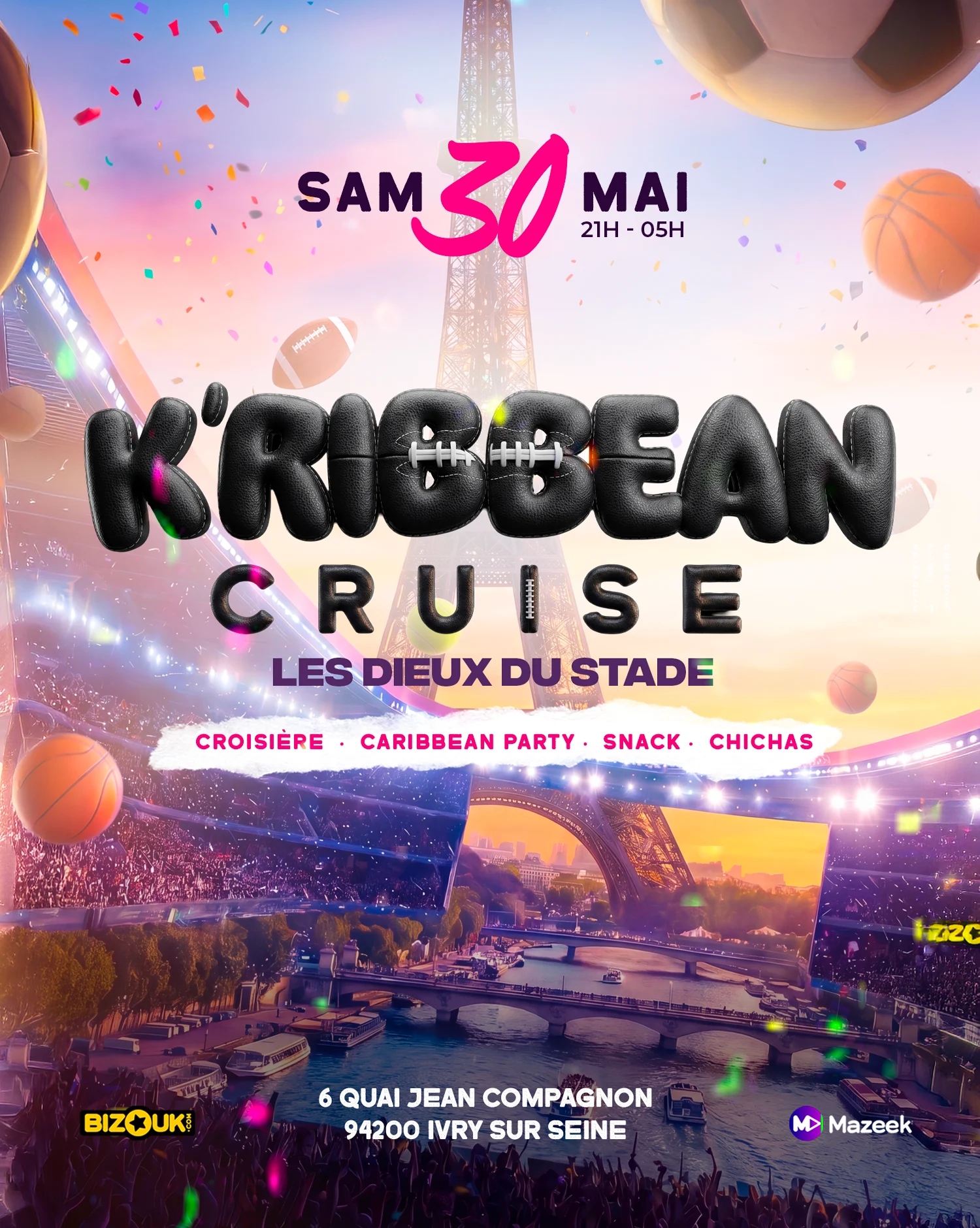K’Ribbean Cruise | Croisière| Rooftop| Terrasse
