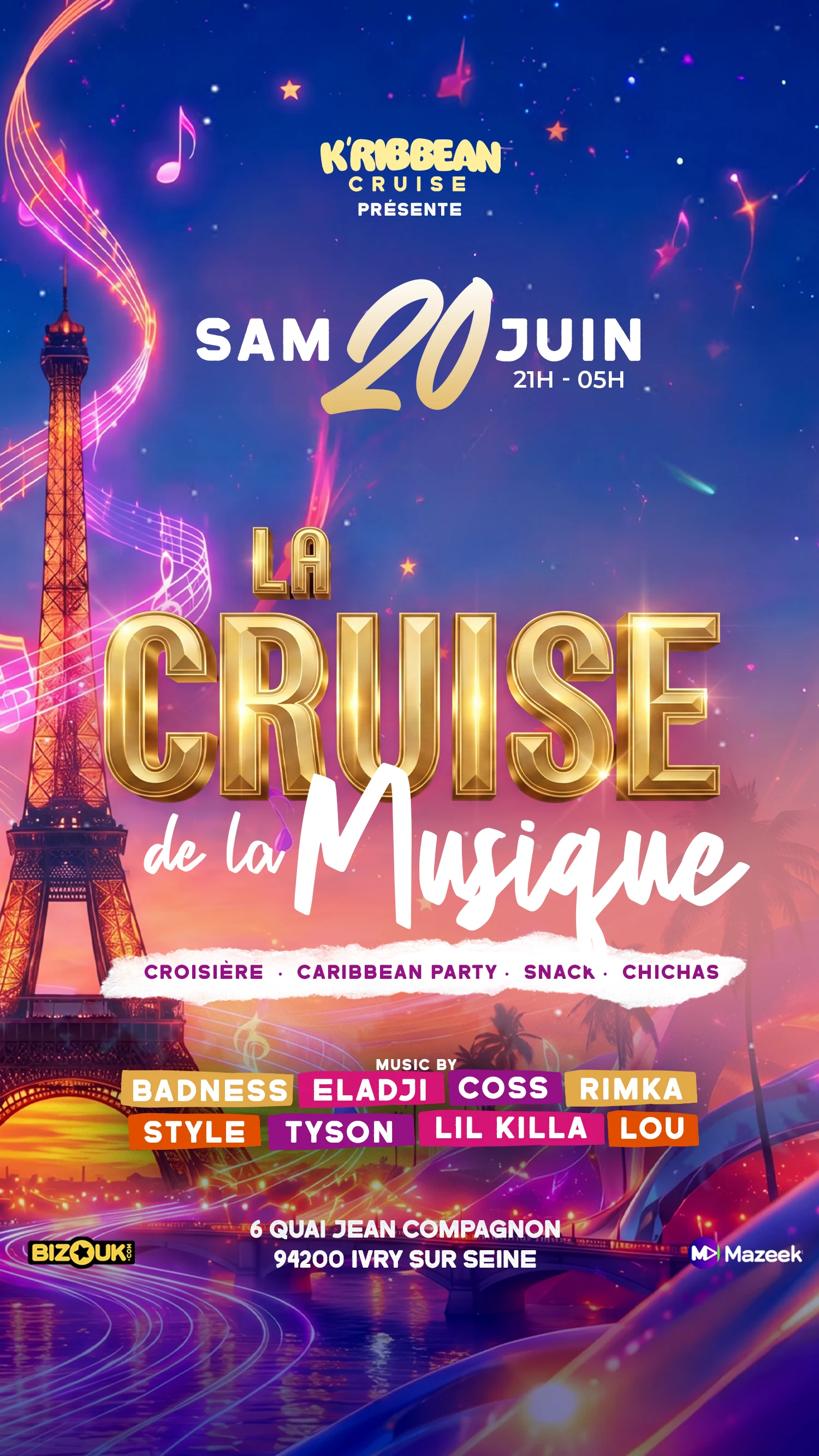 K’Ribbean Cruise | Croisière| Rooftop| Terrasse