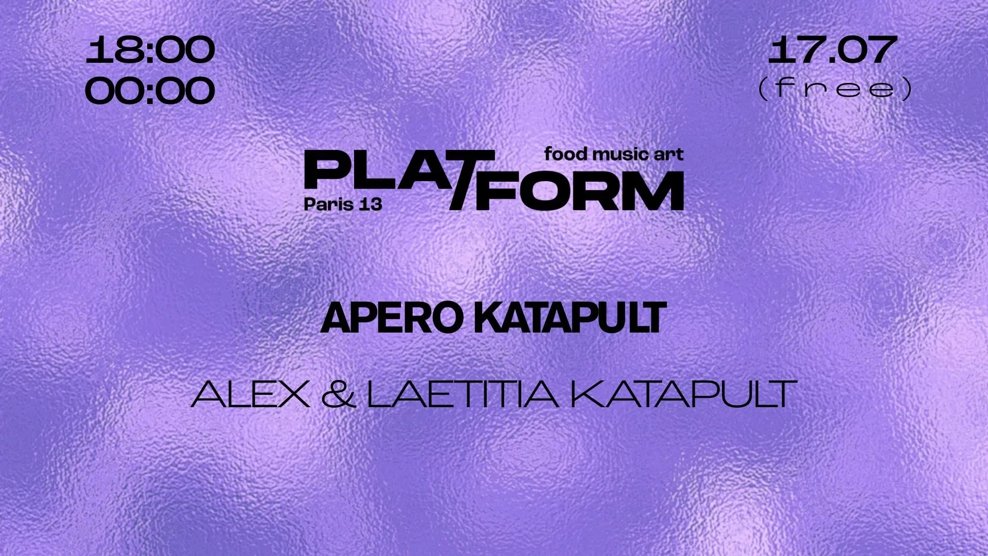 Apero Katapult#2 • Alex & Laetitia Katapult • Free