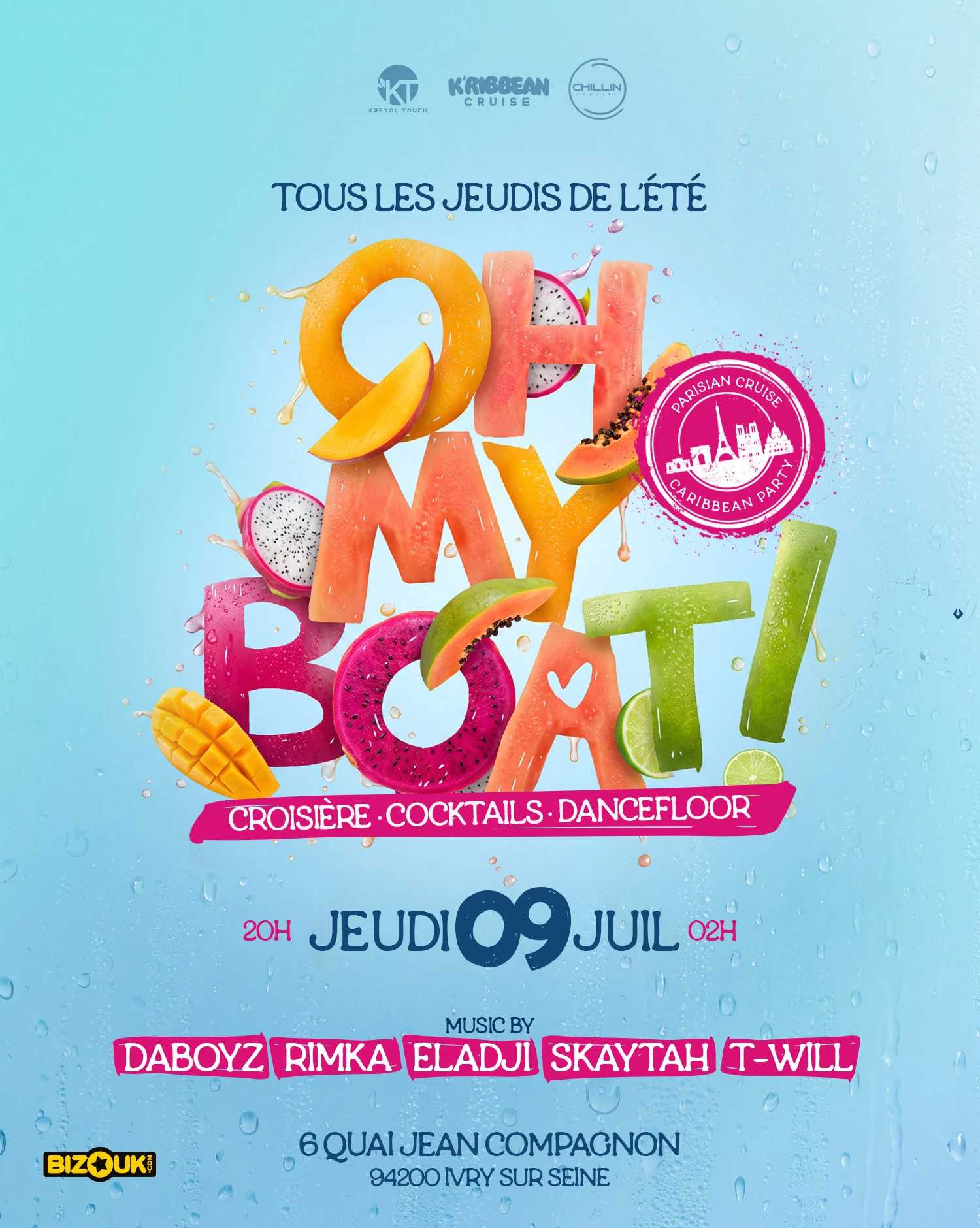 Oh My Boat | Croisière| Rooftop| Terrasse