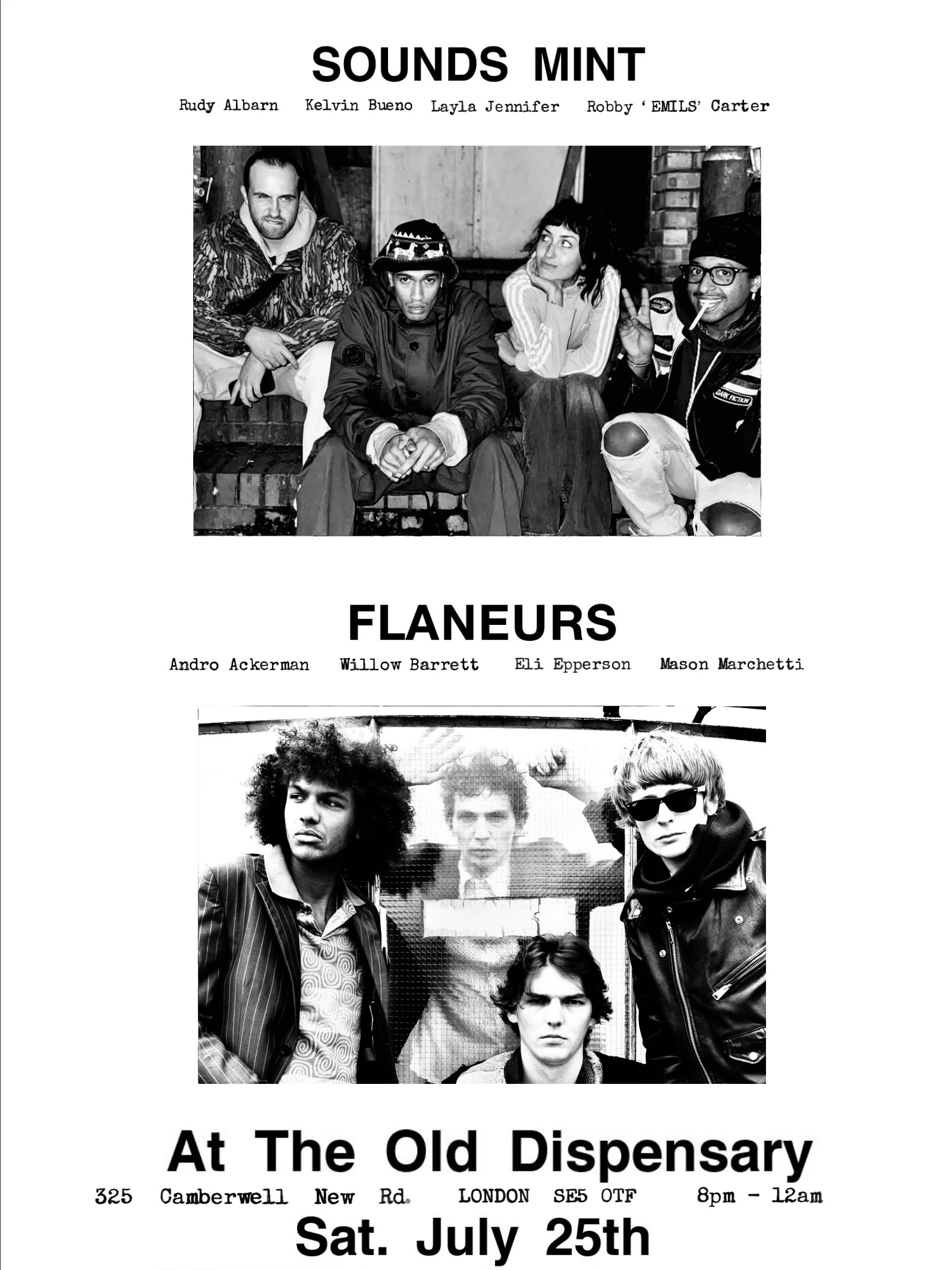 Sounds Mint And Flaneurs At The Old Dispensary Camberwell