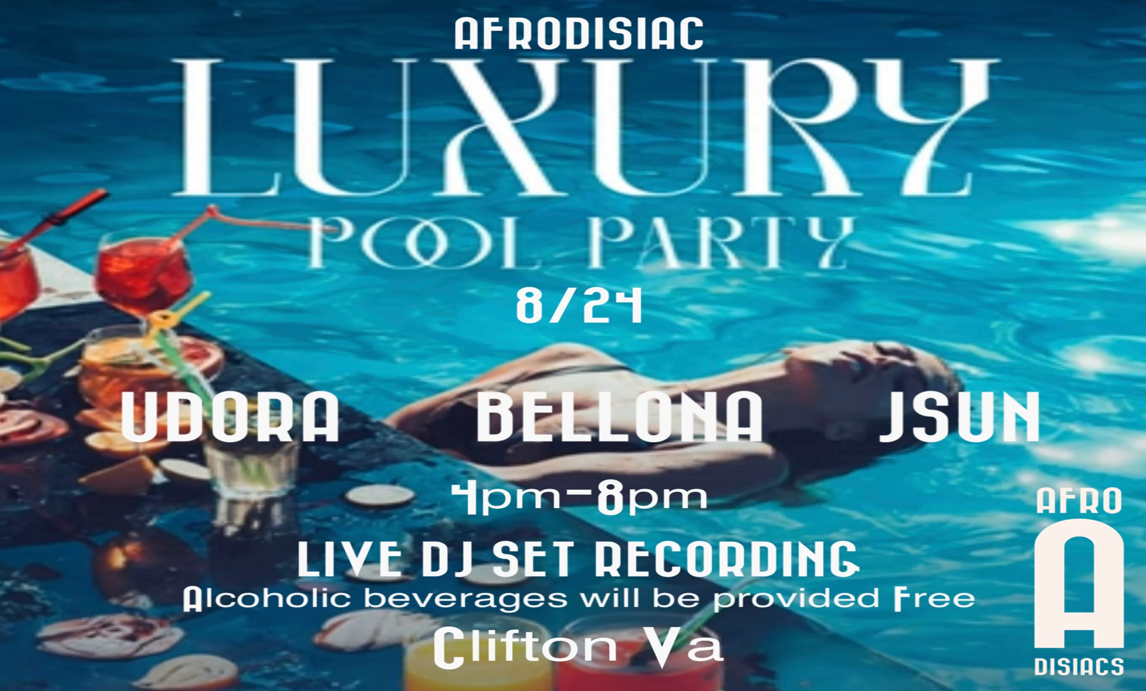 Afrodisiac Dj Recording Pool Party