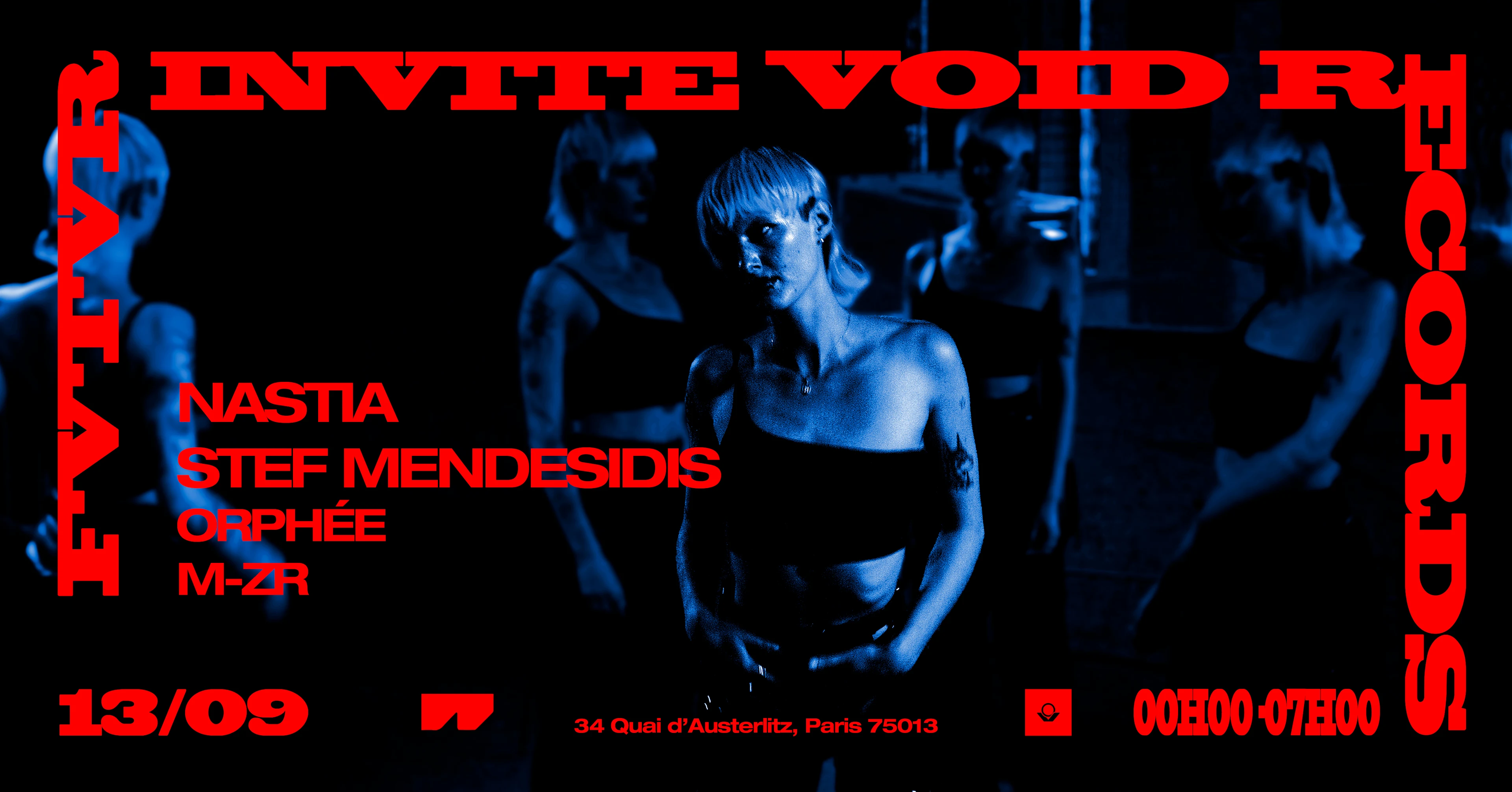 Void W/ Nastia,  Stef Mendesidis (Live), Orphée &  M-Zr