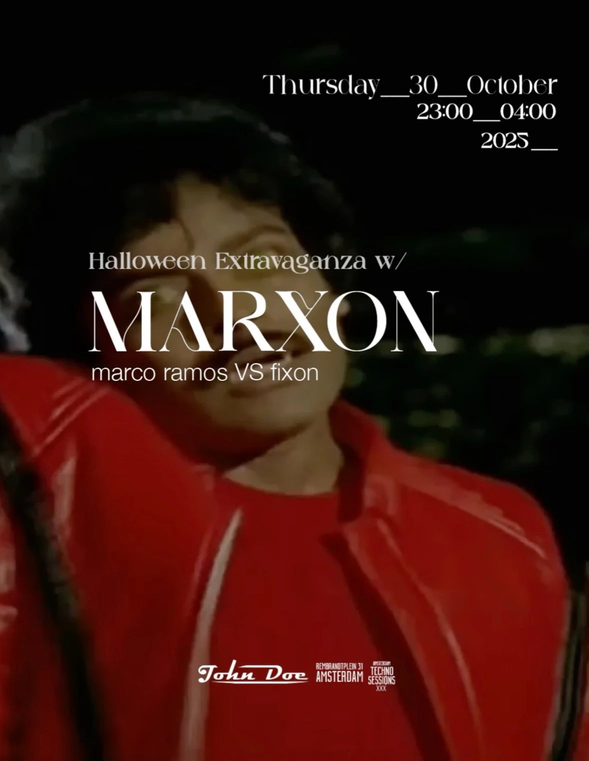 Amsterdam Techno Sessions - Halloween Night W/ Marxon