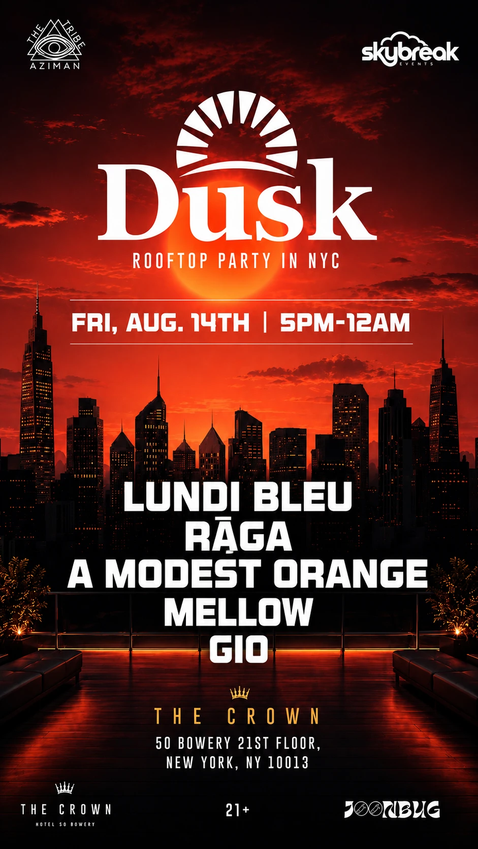Dusk - Sunset Open Air Rooftop Party (House Music)