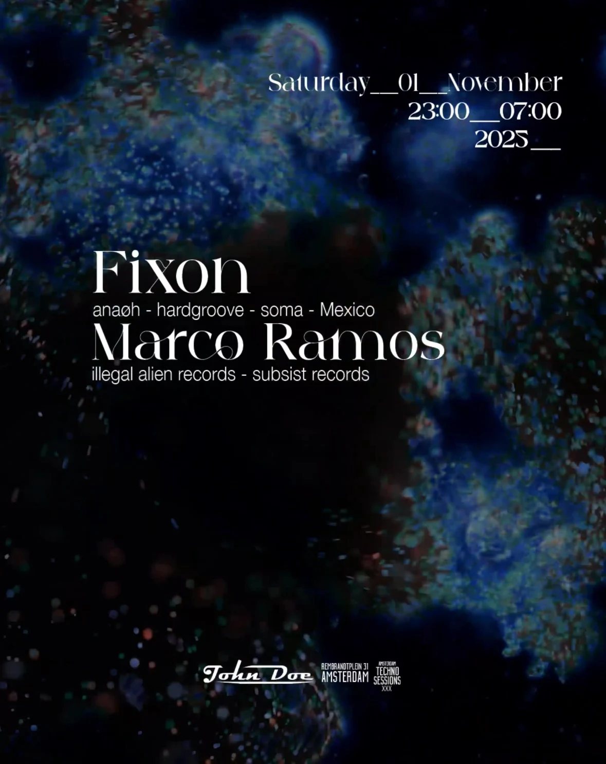 Amsterdam Techno Sessions W/ Fixon (Anaøh - Hardgroove) Mex