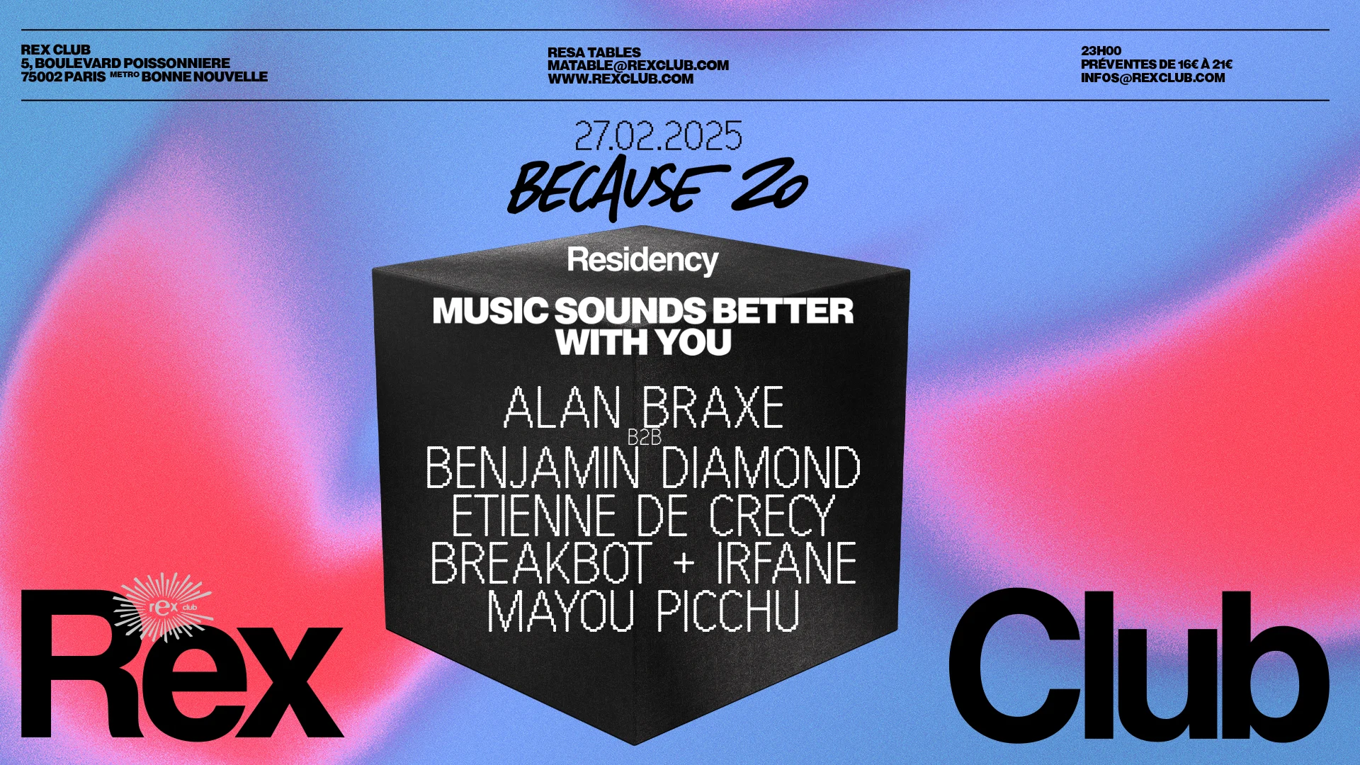 Because20: Etienne De Crecy, Alan Braxe B2b Benjamin Diamond