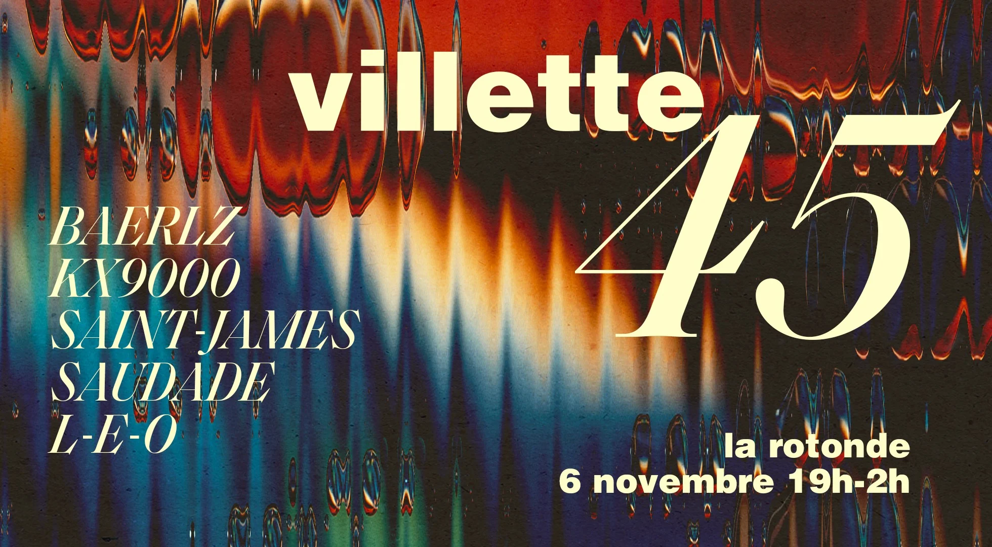 Villette 45 : Baerlz • Kx9000 & Friends