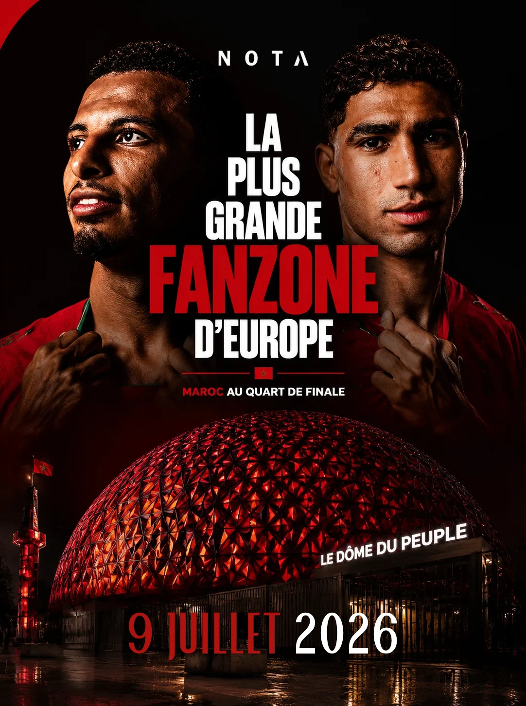 Fanzone Maroc Vs France Au Dôme De Paris - Cdm2026