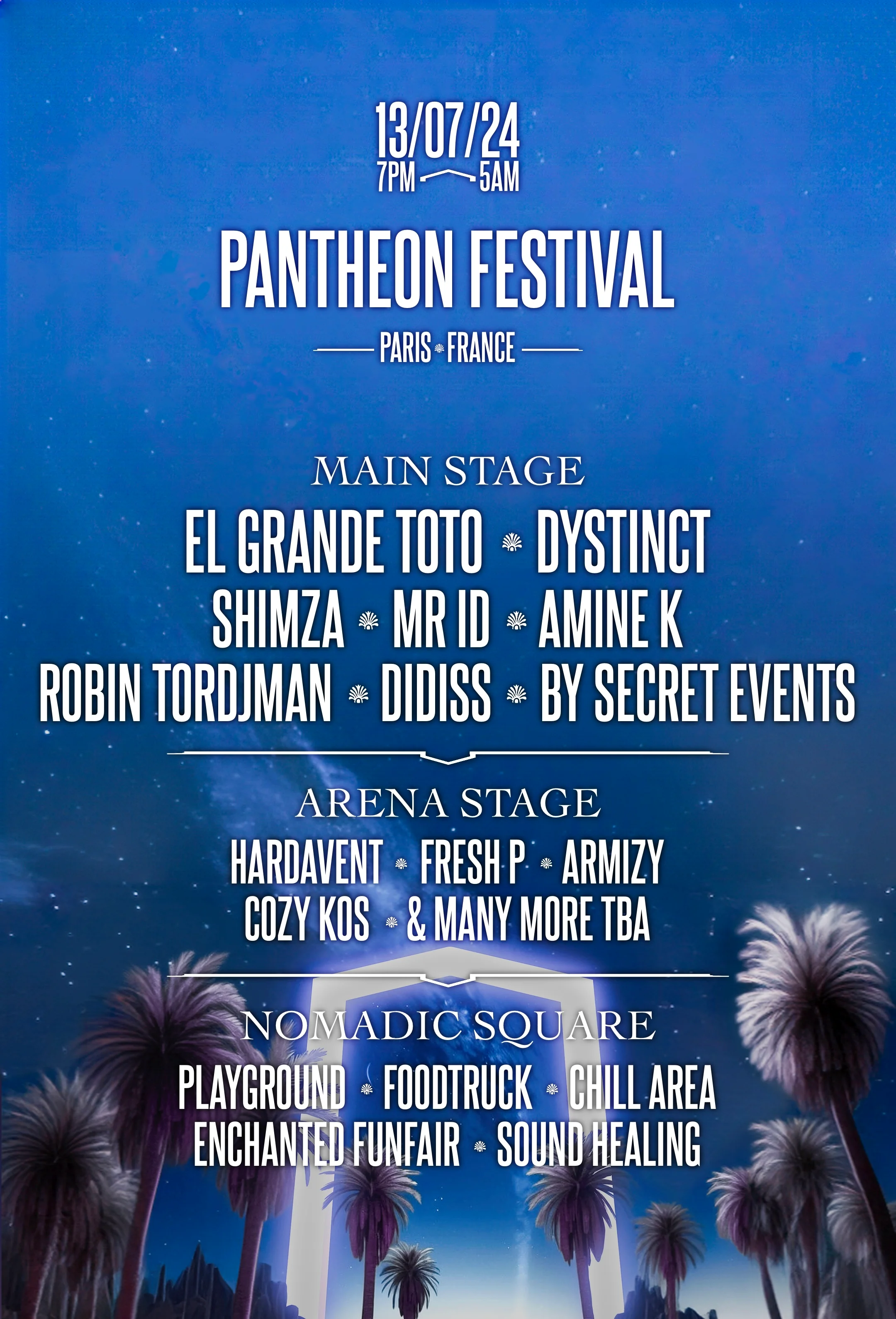 Pantheon Festival |11pm - 6am| 13/07 (Veille De Jour Férié)
