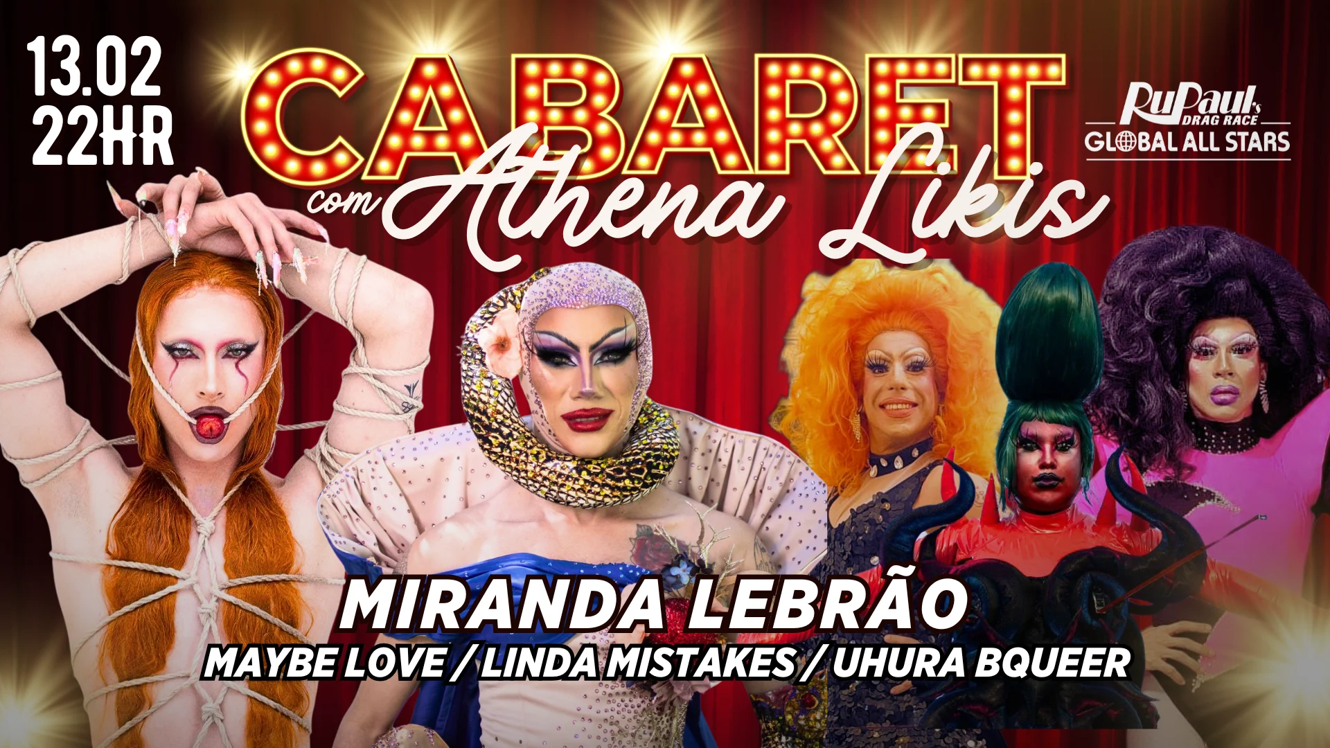 Cabaret Com Athena Likis E Miranda Lebrão