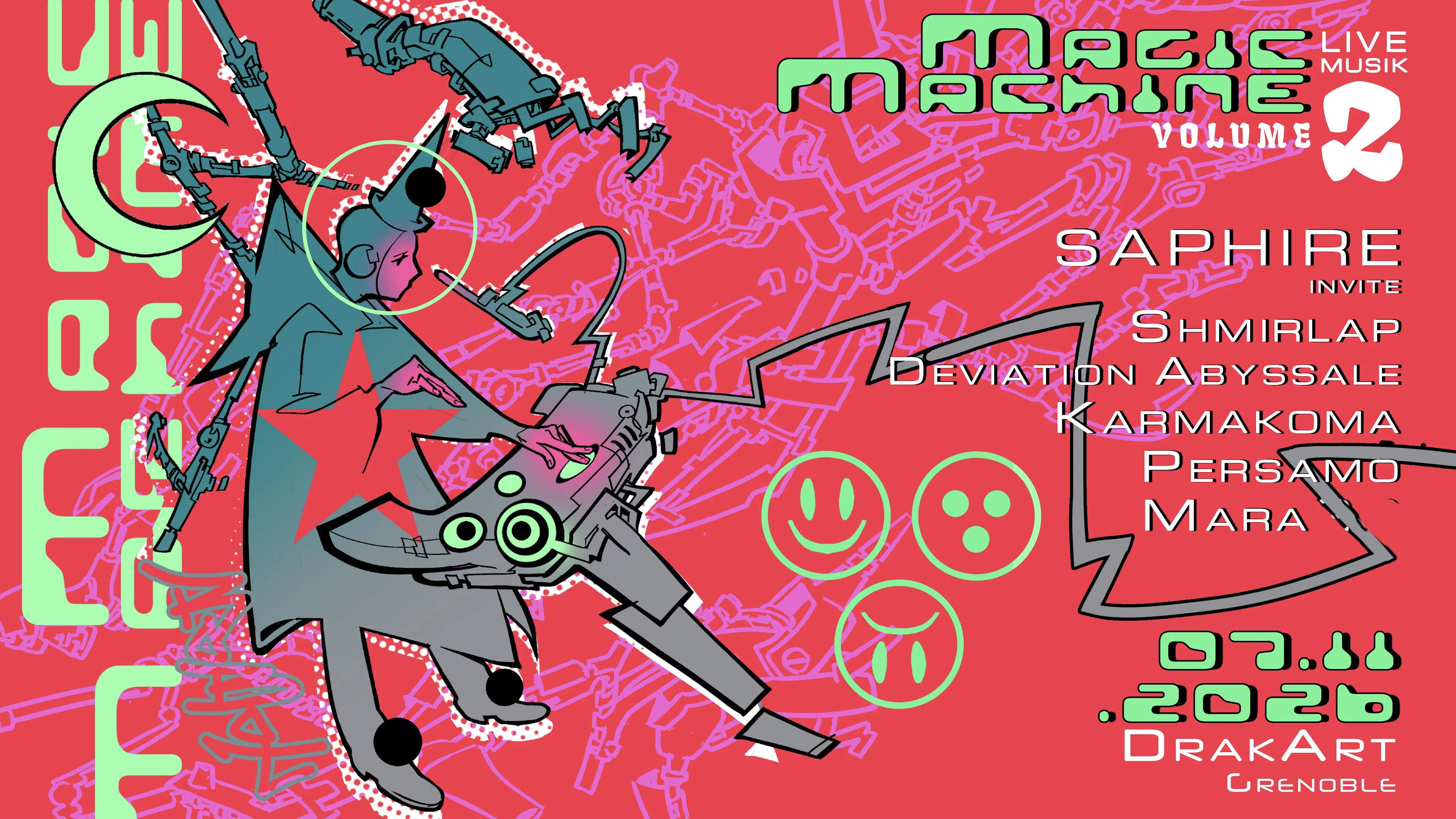 Magic Machine - Saphire Invite : Grenoble - Drak' Art