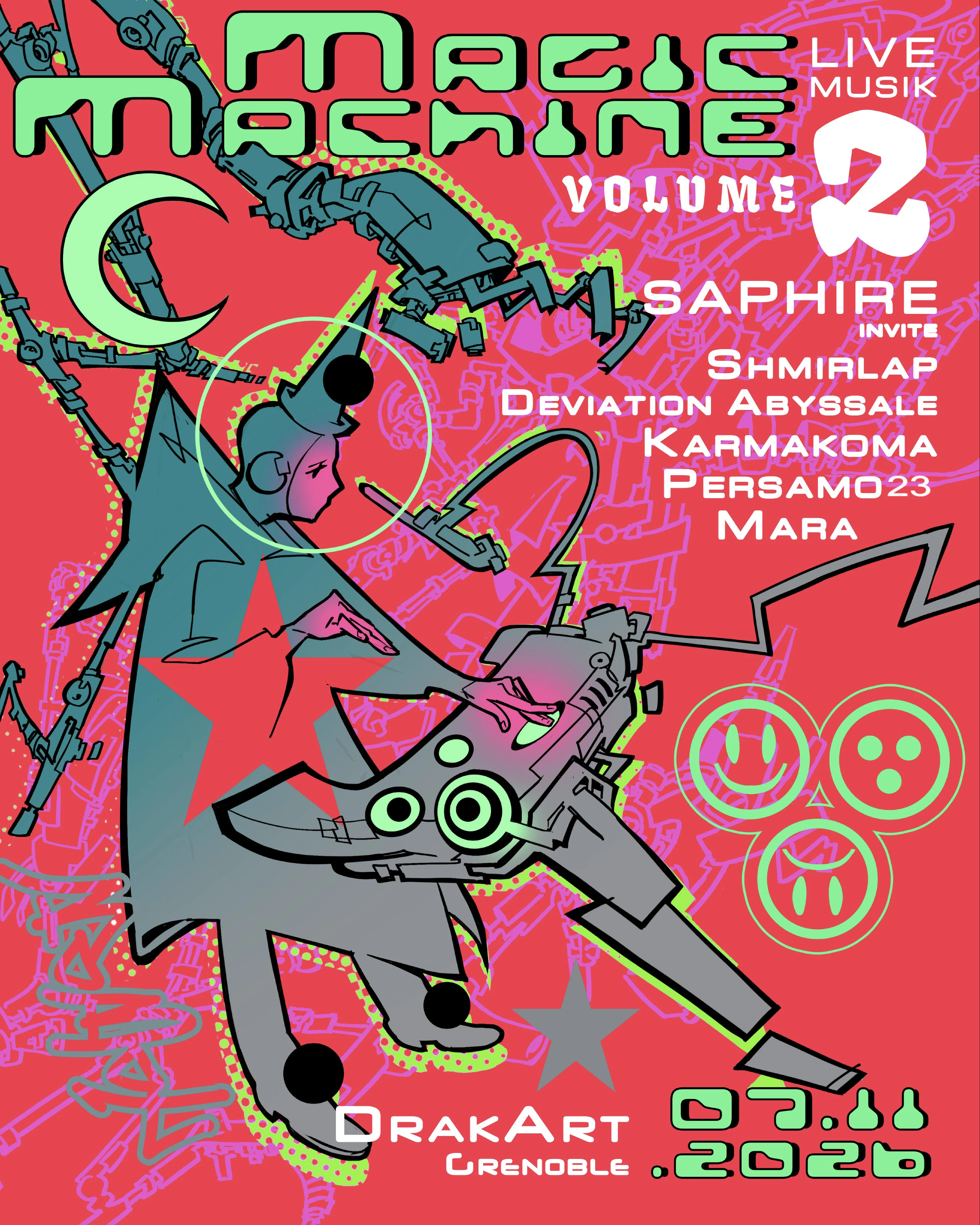 Magic Machine - Saphire Invite : Grenoble - Drak' Art