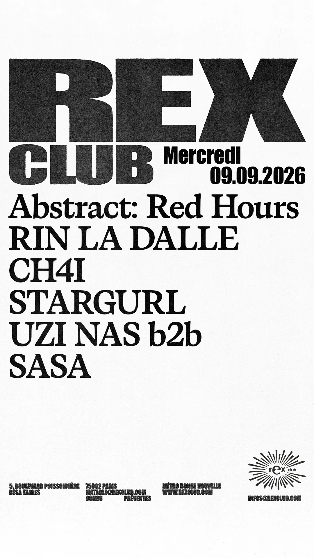 Red Hours : Rin La Dalle, Ch4i, Stargurl, Uzi Nas B2b Sasa